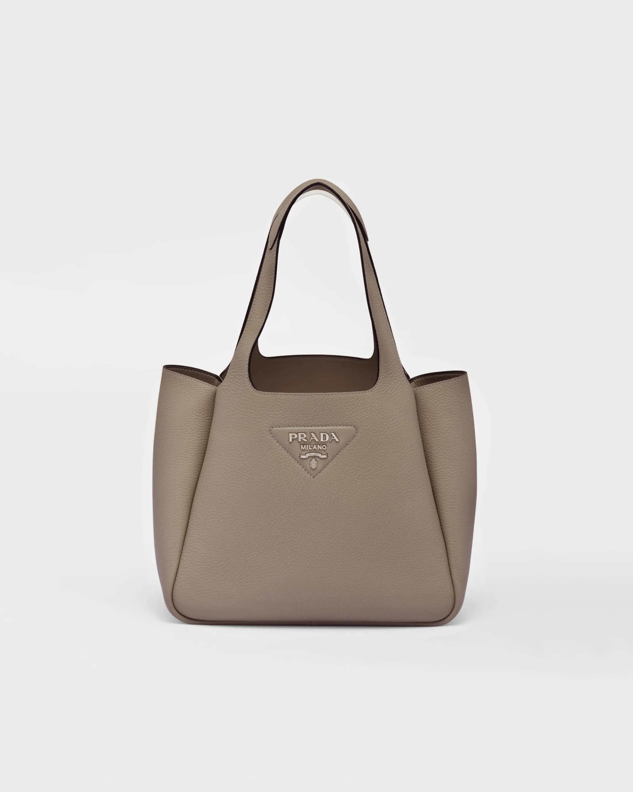 Prada Medium leather tote Clay Best Sale