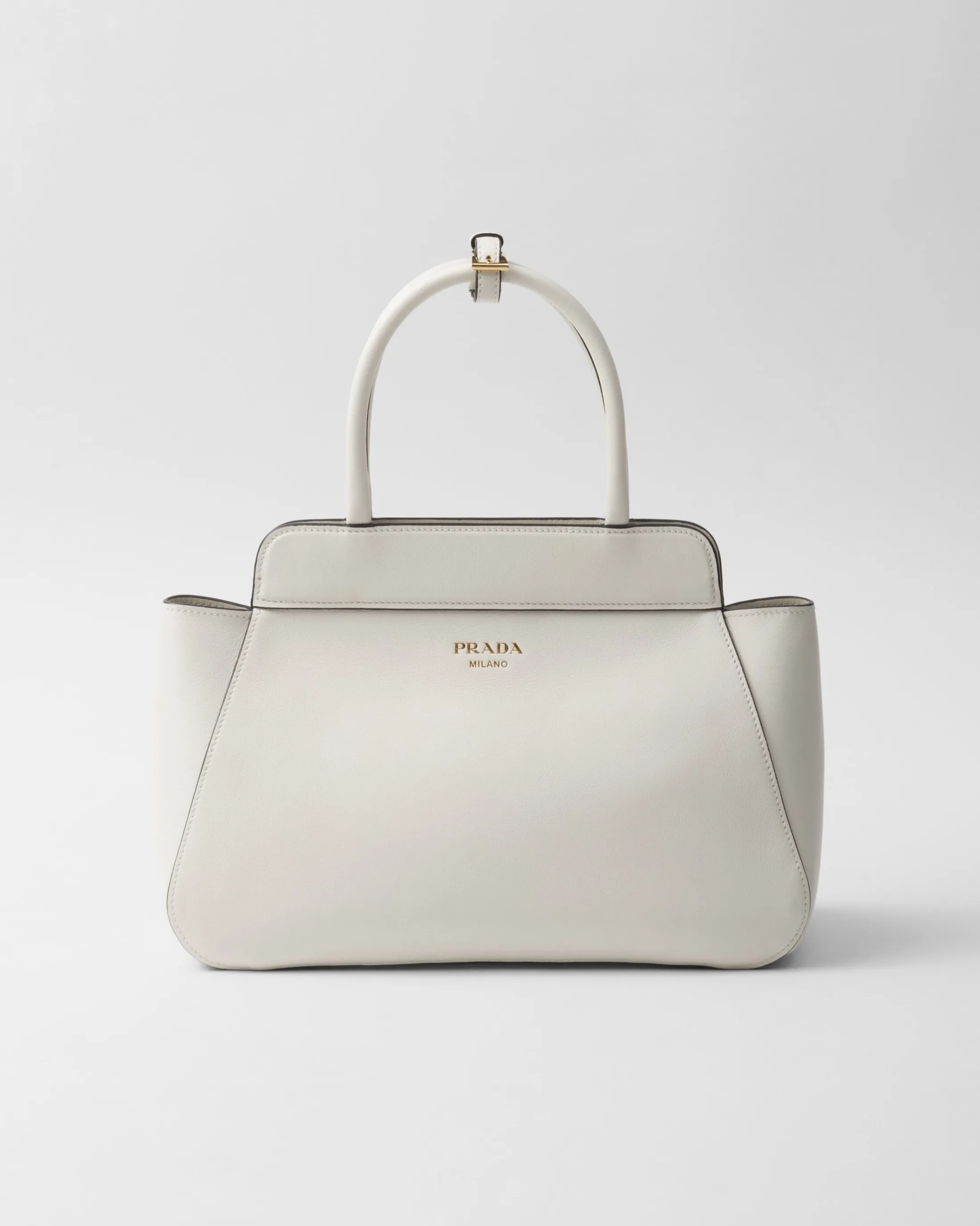 Prada Medium leather tote bag White Store