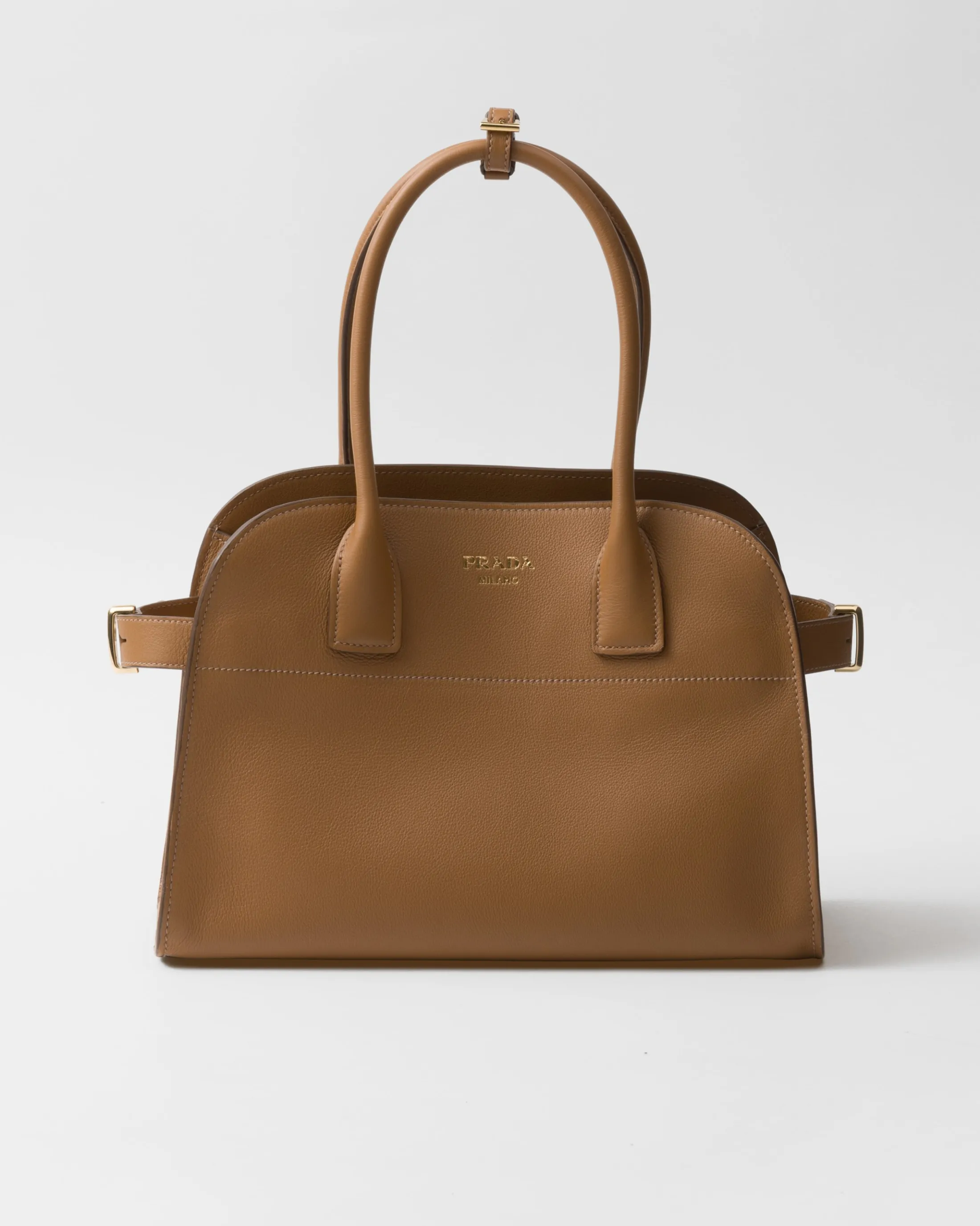 Prada Medium leather tote bag Caramel Outlet