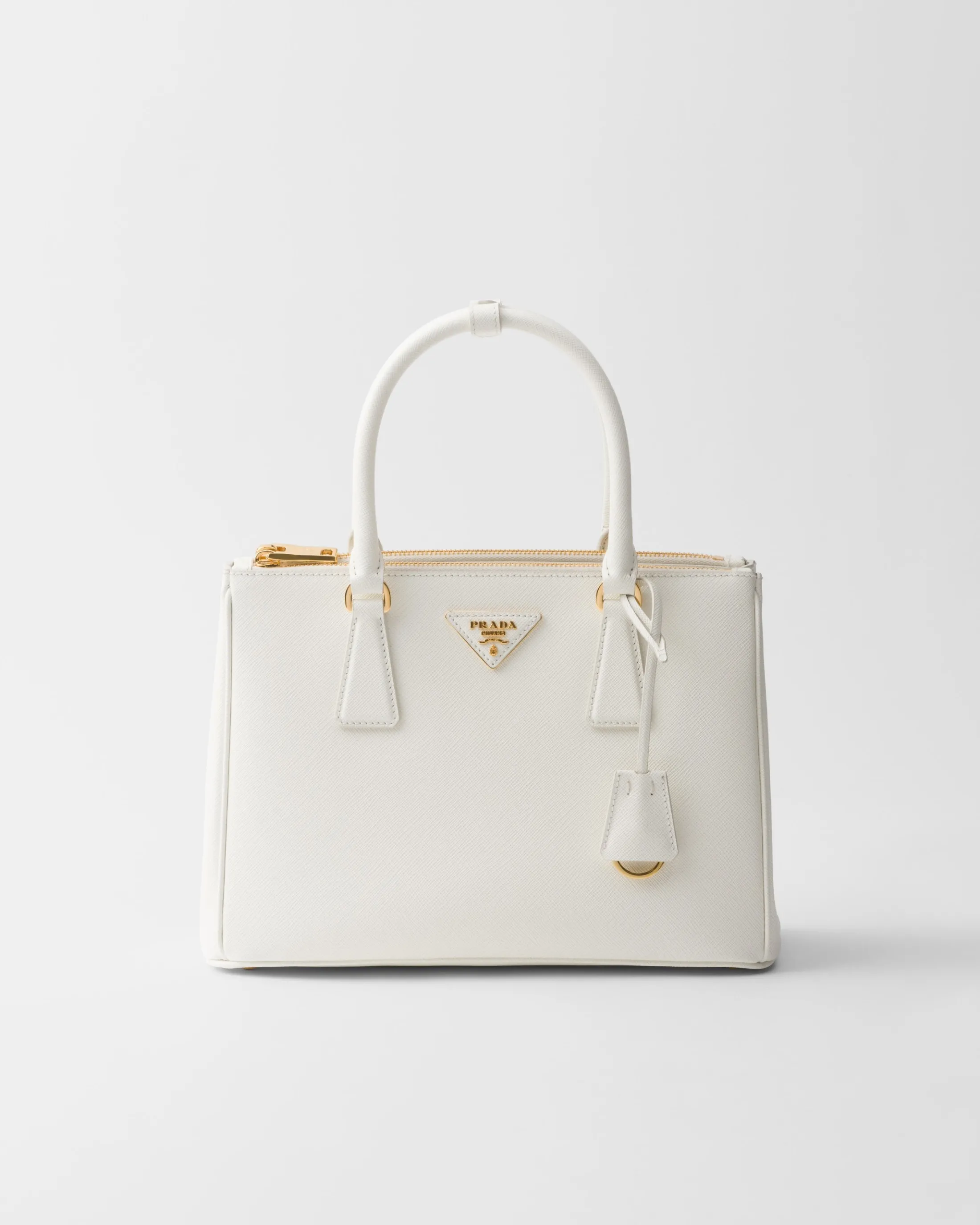 Prada Medium Galleria Saffiano leather bag White Clearance