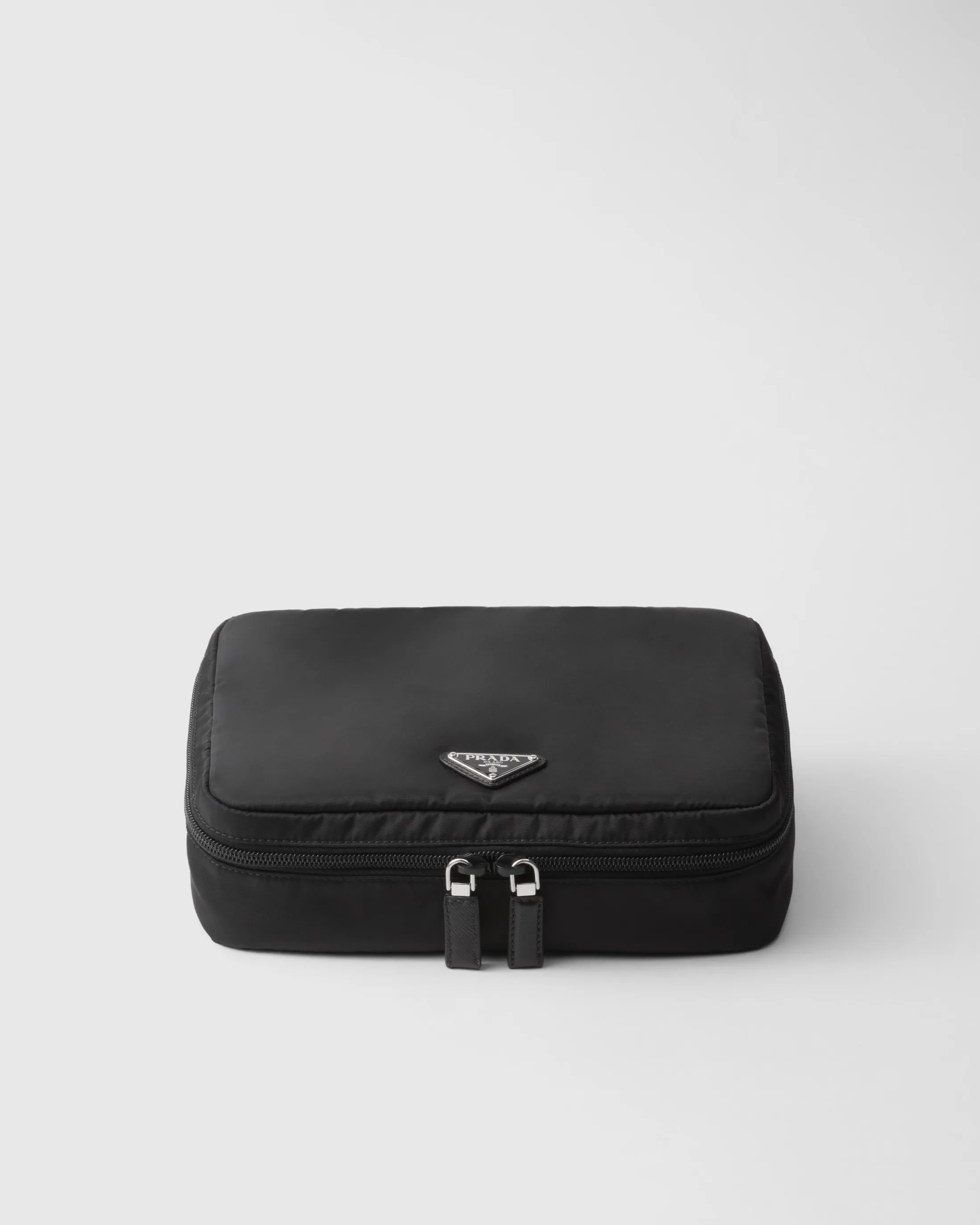 Prada Medium Re-Nylon zipper pouch Black Store