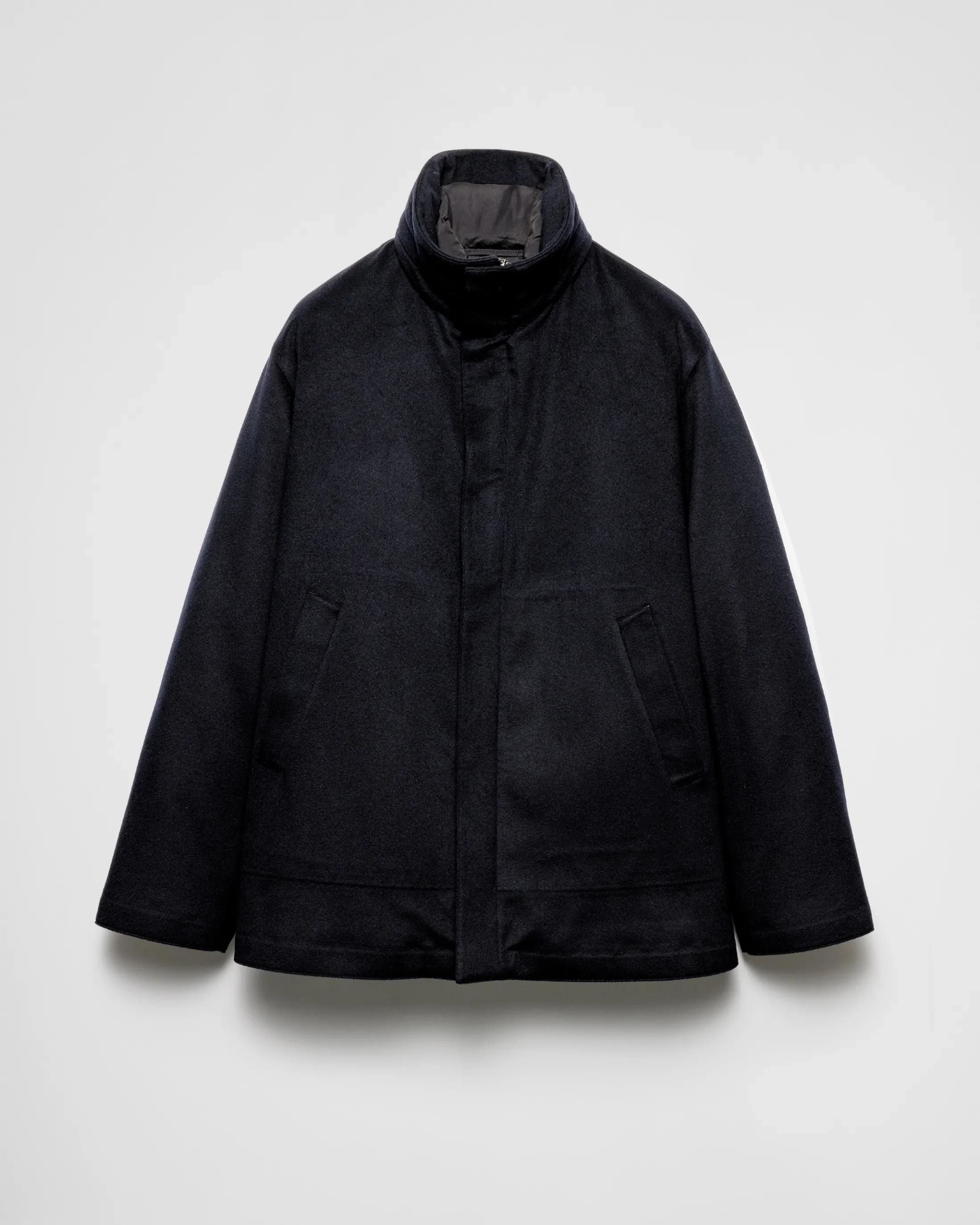 Prada Medium-weight cashmere down jacket Navy Clearance