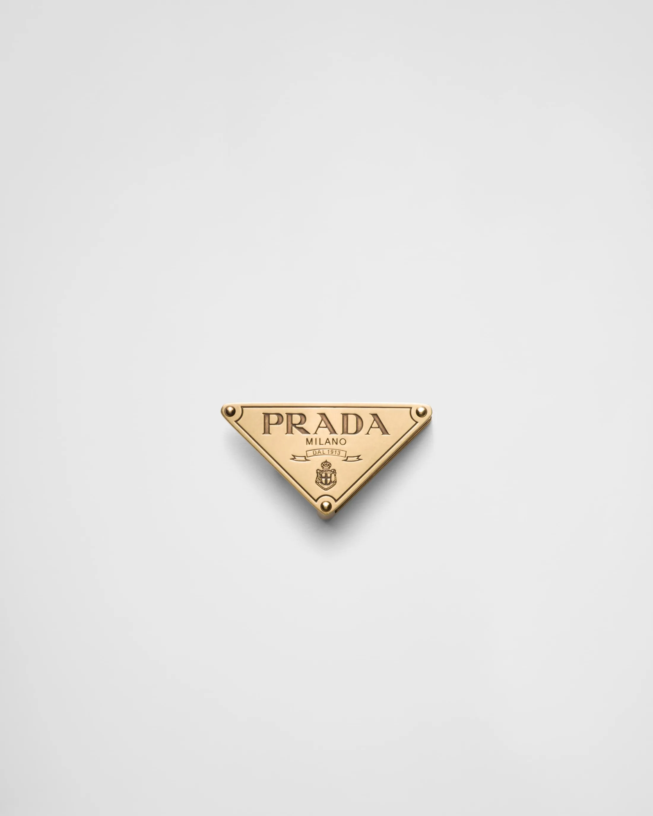 Prada Metal belt buckle Bronze Fashion