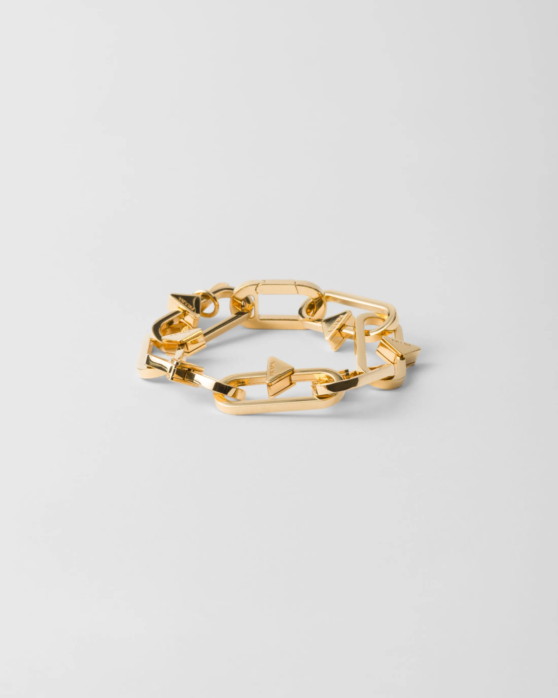 Prada Metal bracelet Gold Discount