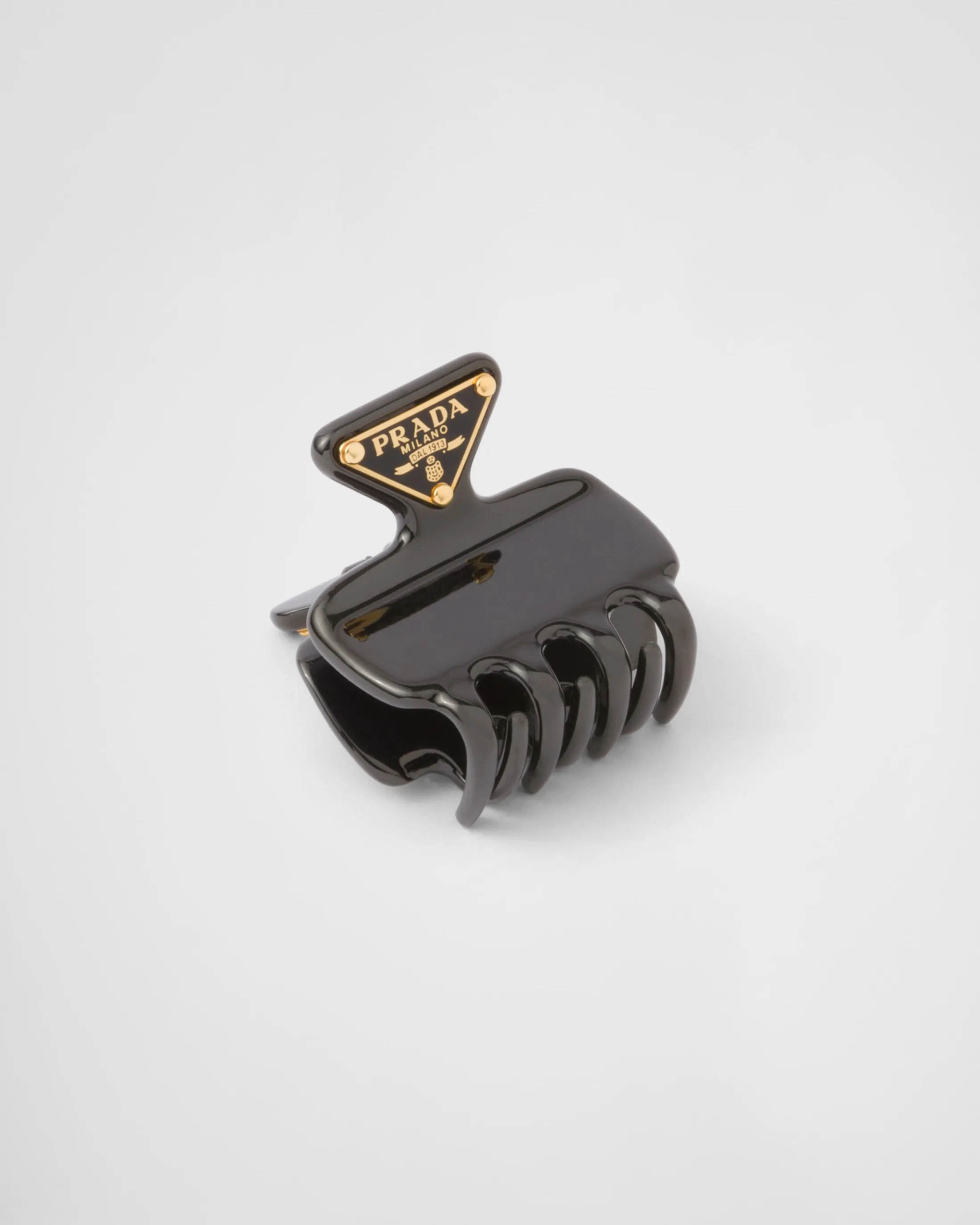 Prada Metal claw clip Black Shop