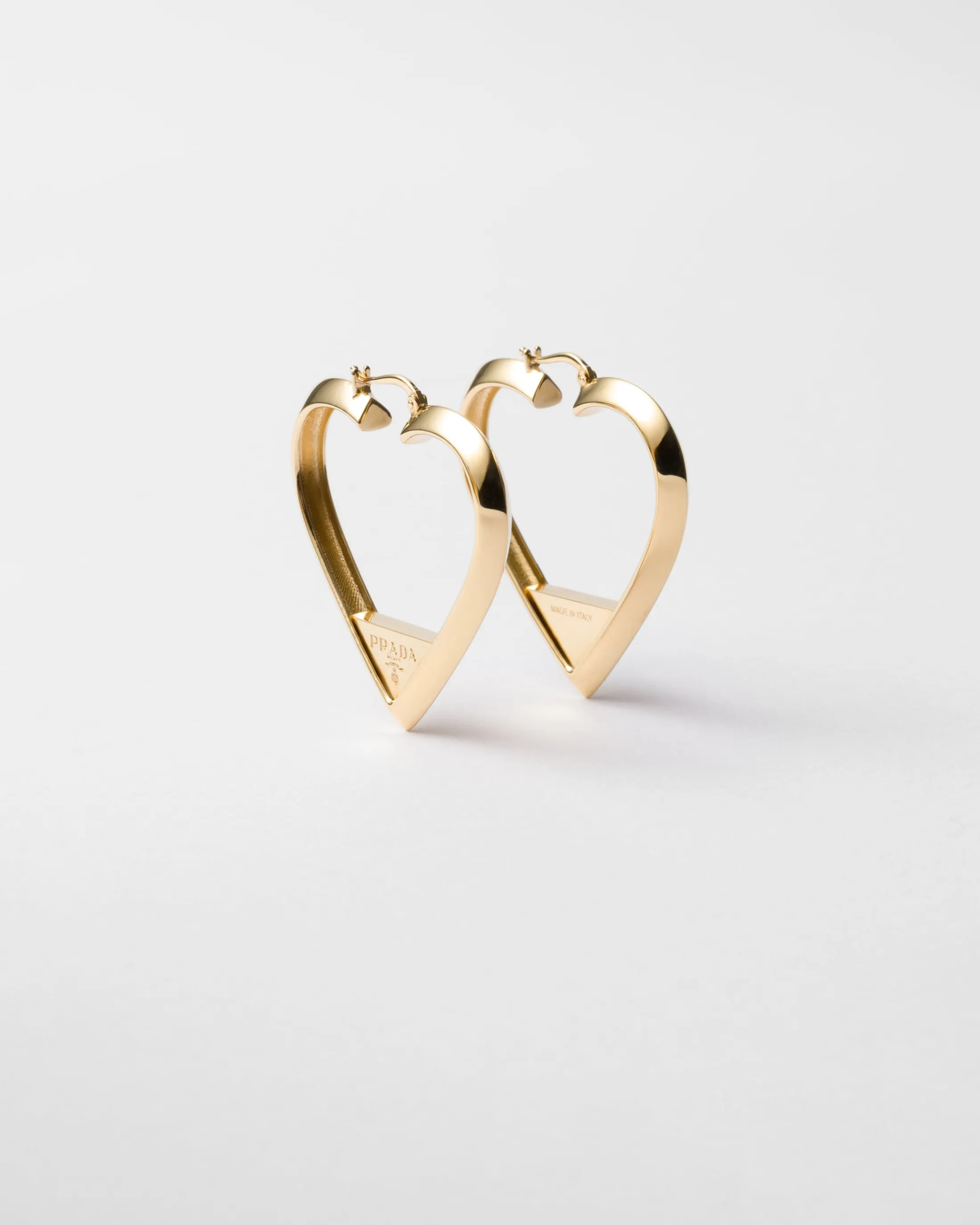 Prada Metal earrings Gold Fashion