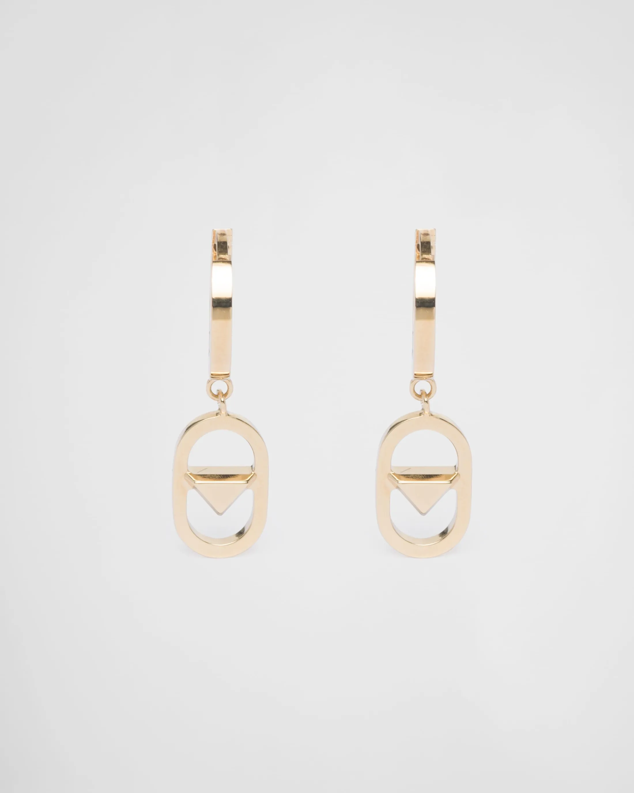 Prada Metal earrings Gold Discount