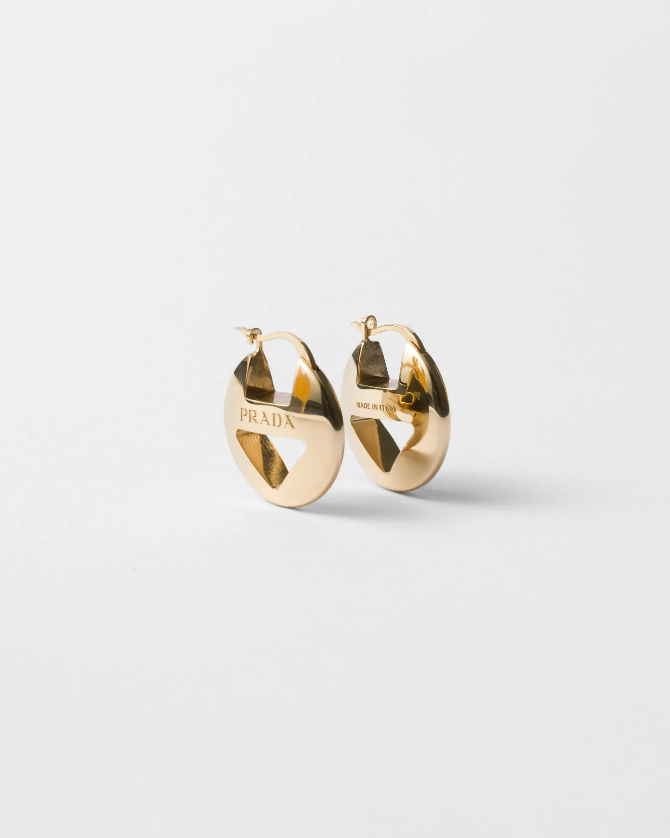 Prada Metal earrings Gold Best