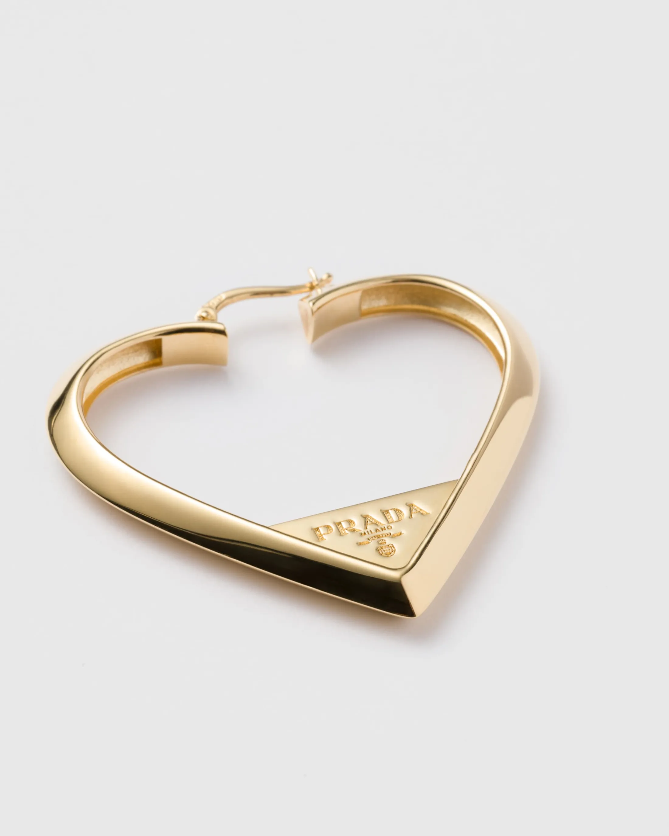 Prada Metal earrings Gold Fashion