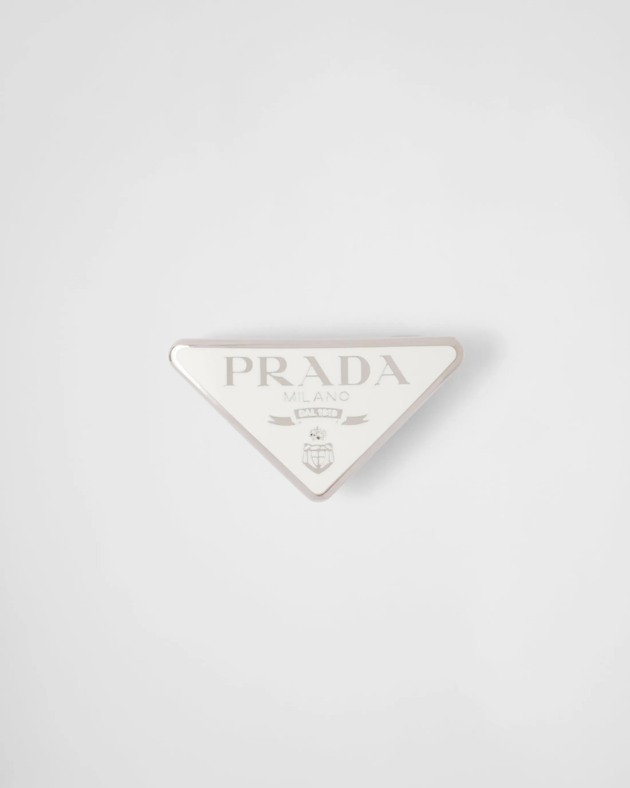 Prada Metal hair clip White Online