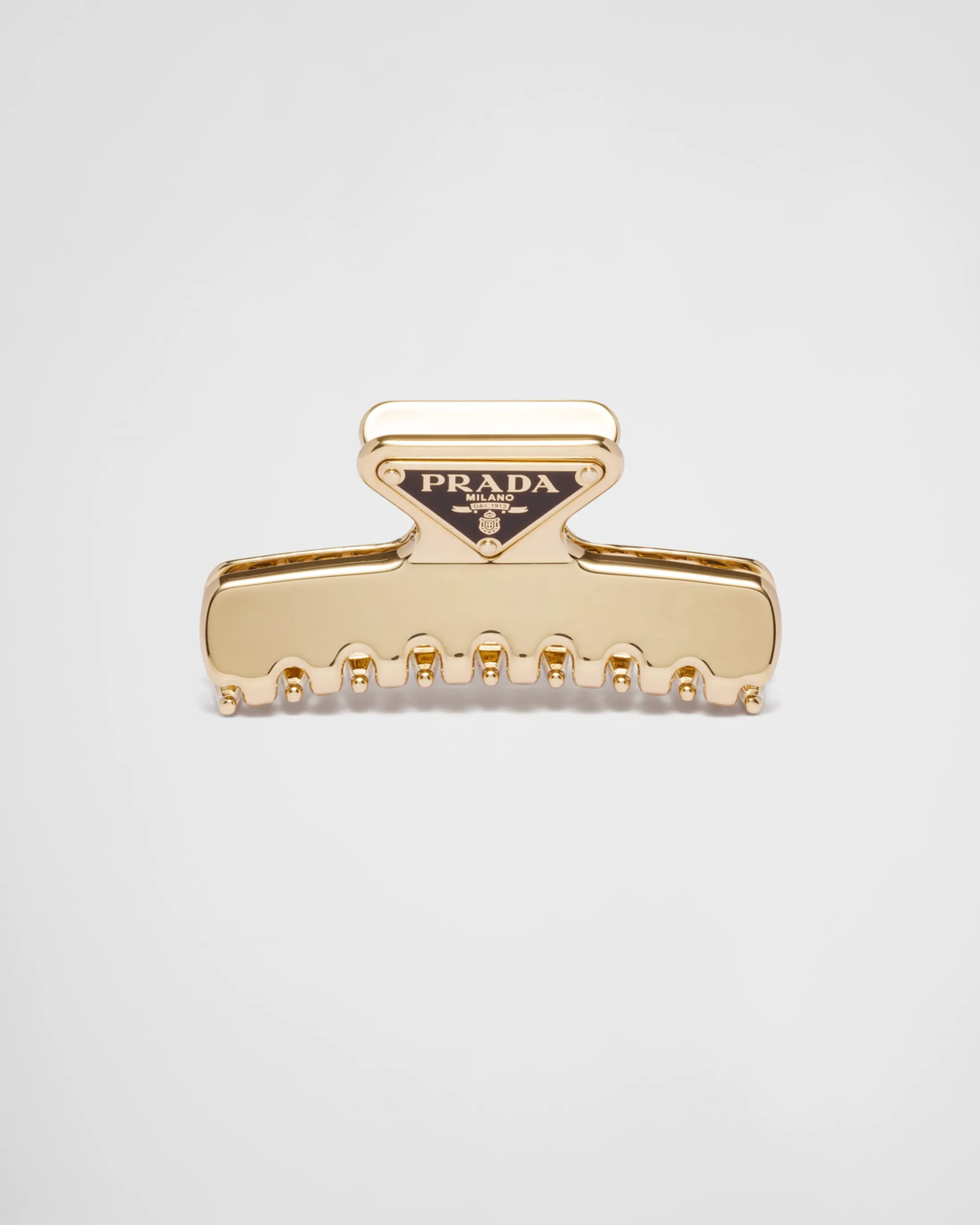 Prada Metal hair clip Gold Best Sale