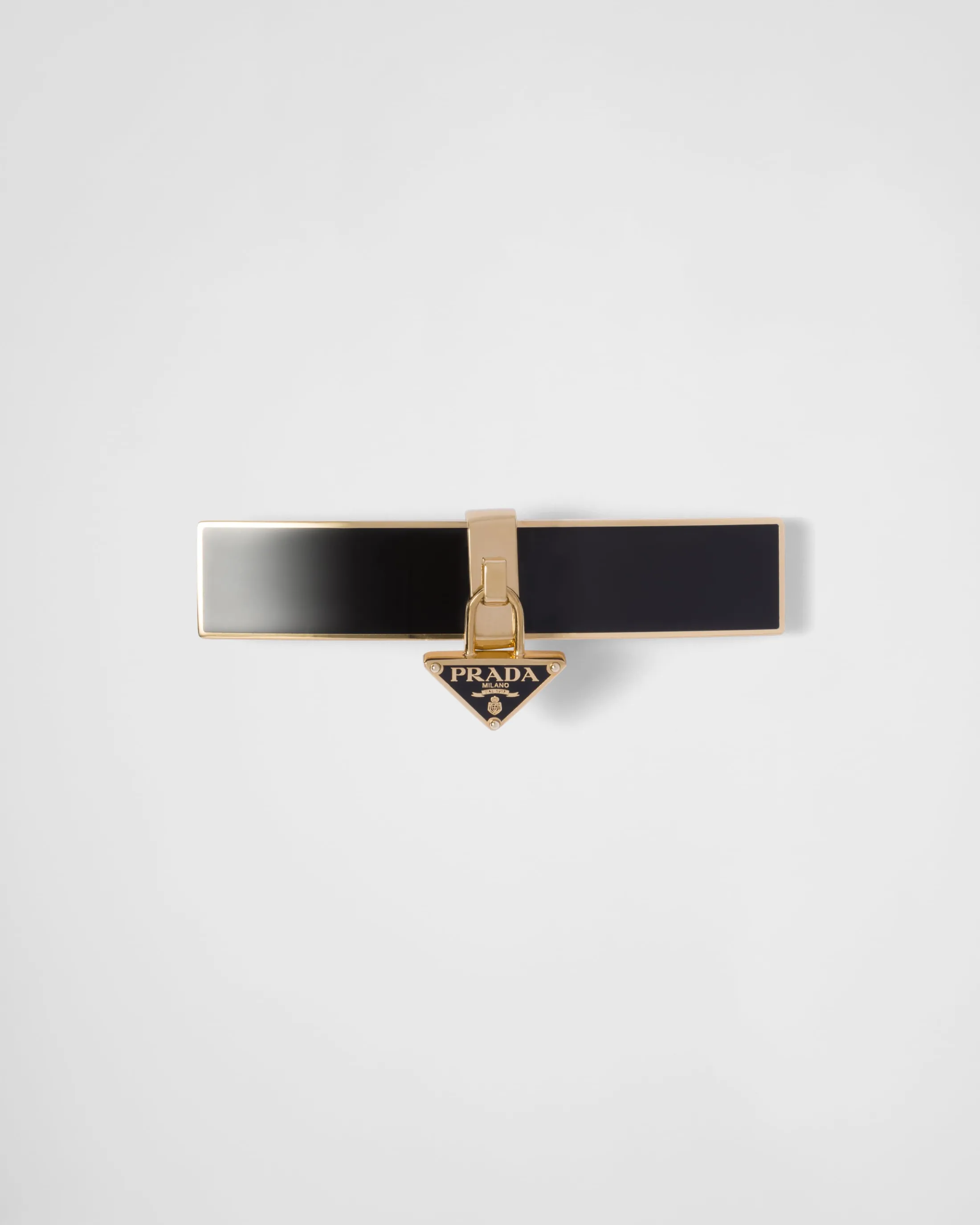 Prada Metal hair clip Black/gold Hot