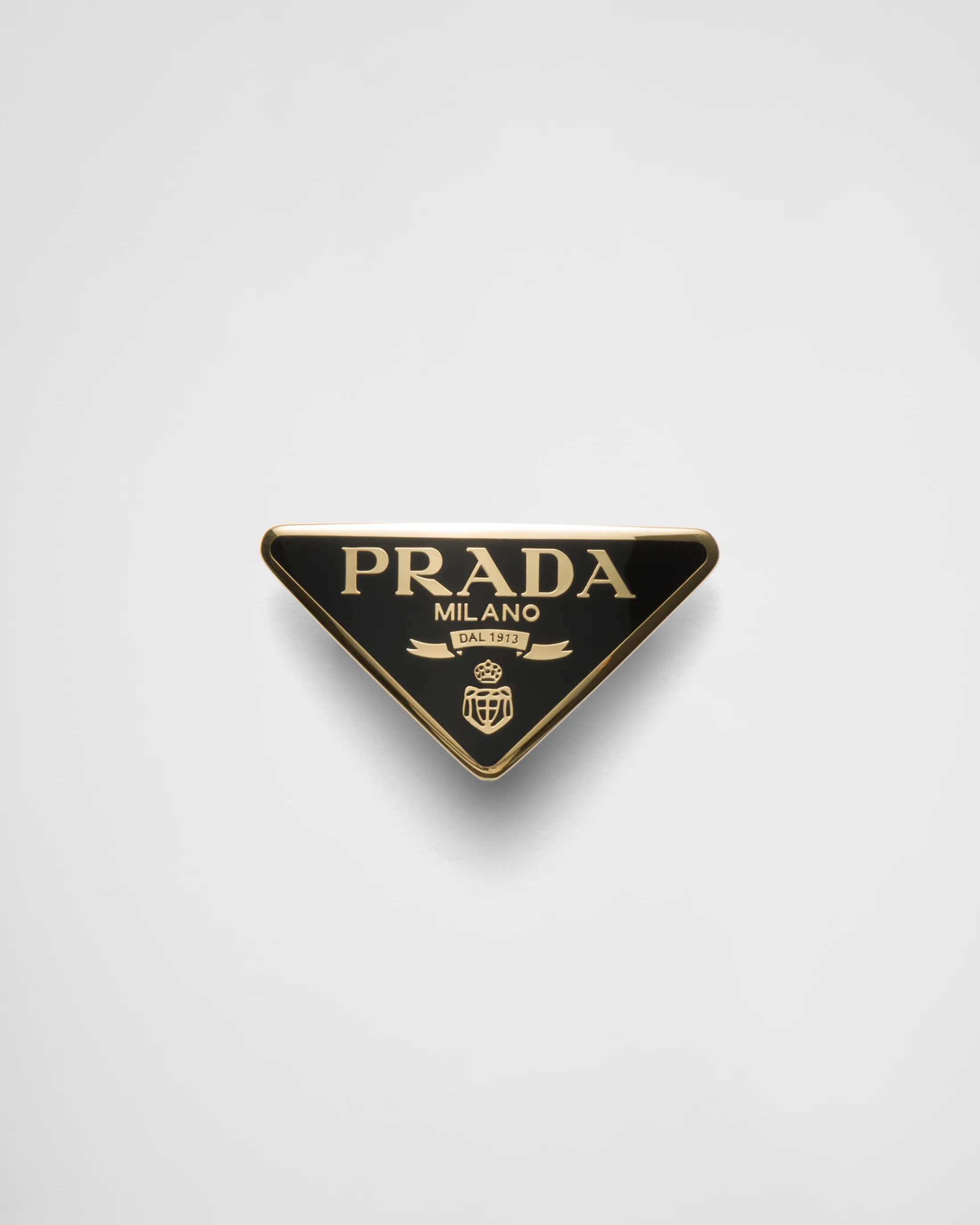 Prada Metal hair clip Black Outlet