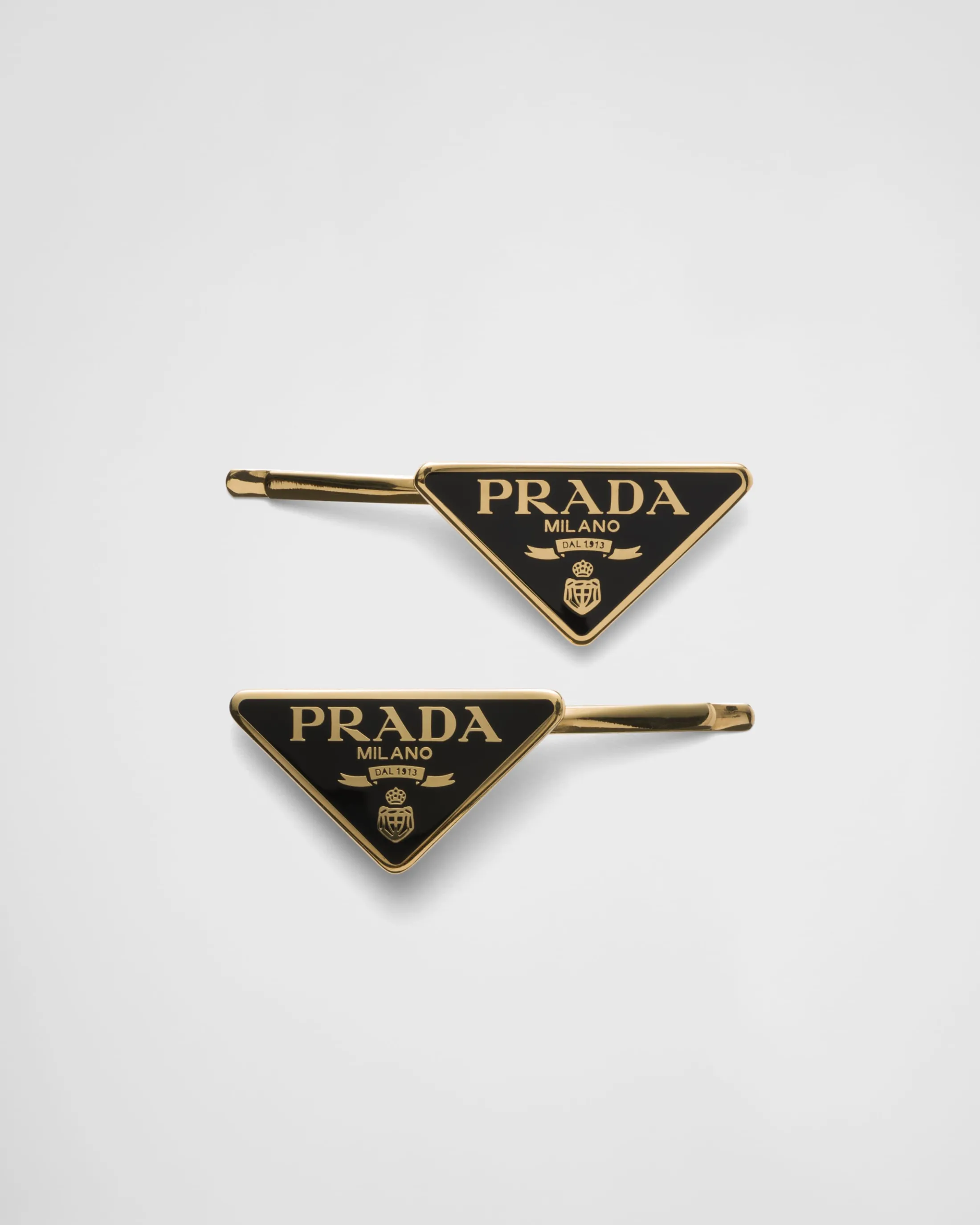 Prada Metal hair pins Black Outlet