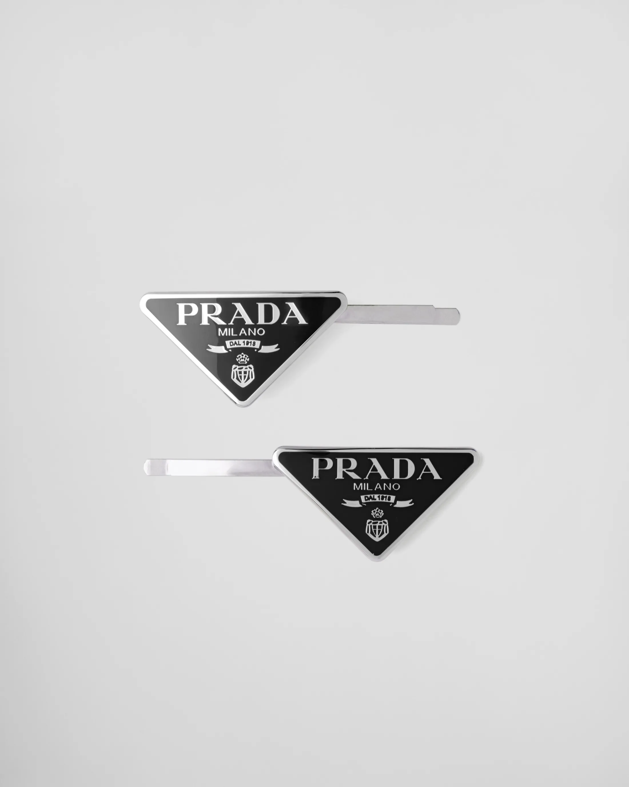 Prada Metal hair pins Black Cheap