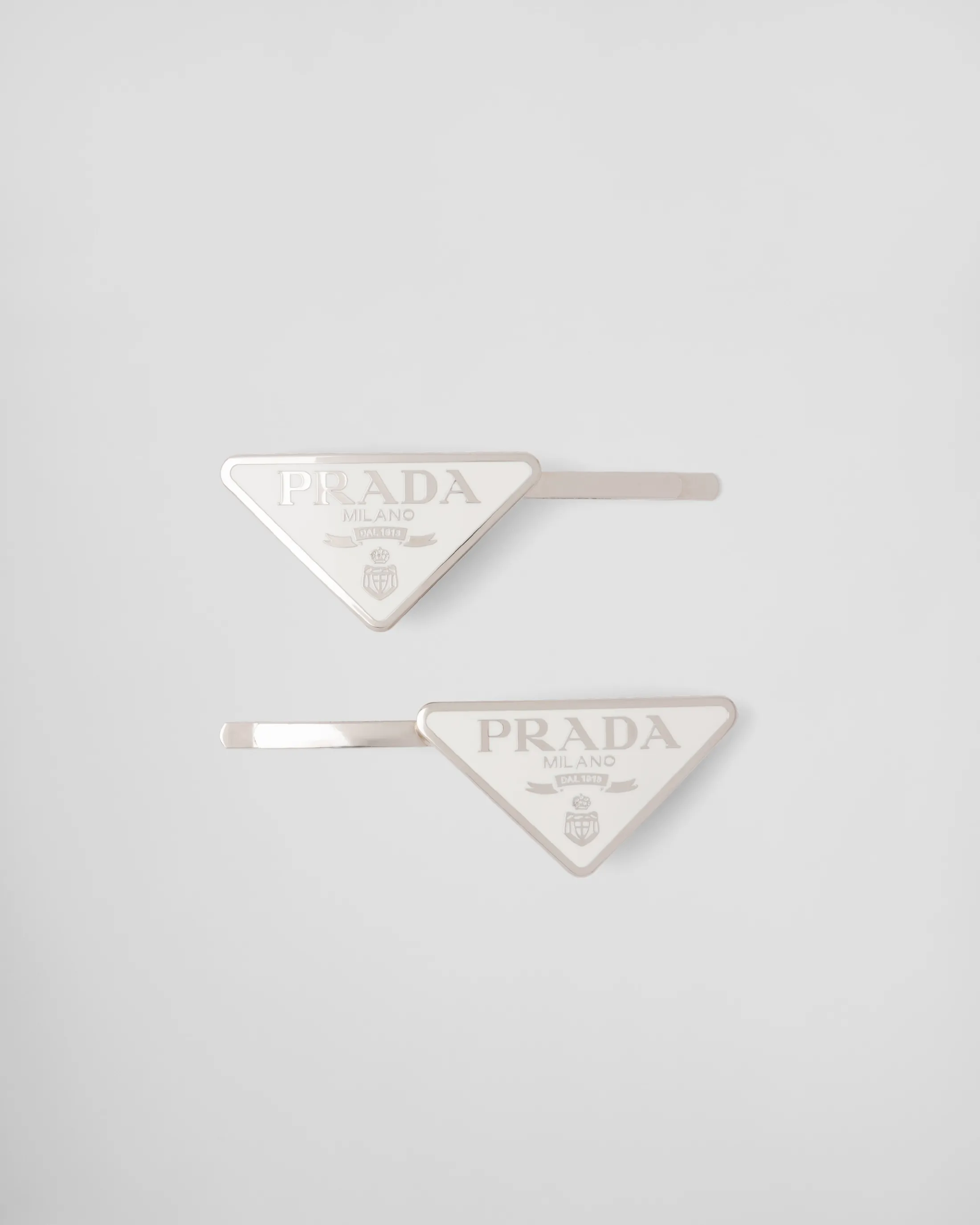 Prada Metal hair pins White Clearance