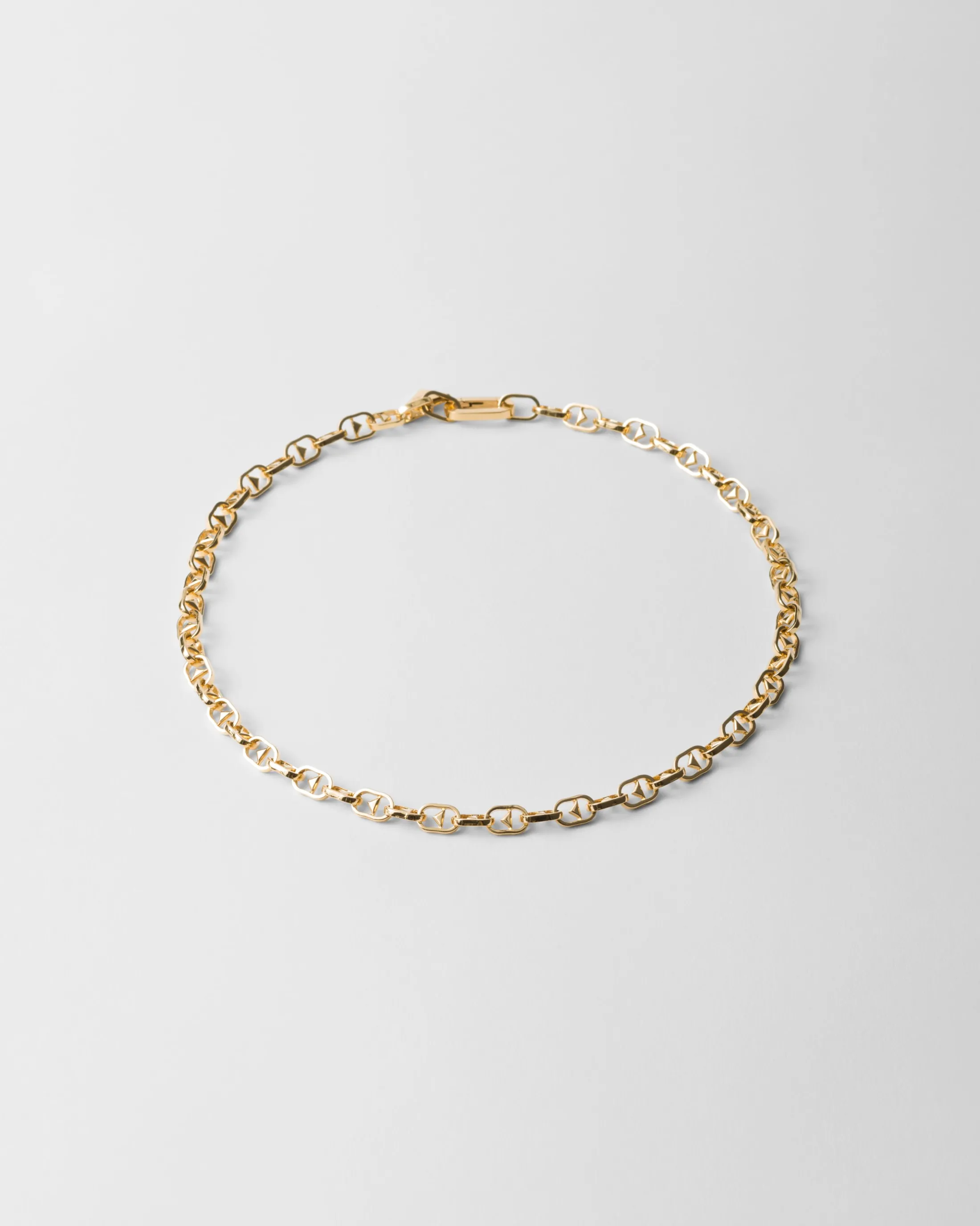 Prada Metal necklace Gold Sale