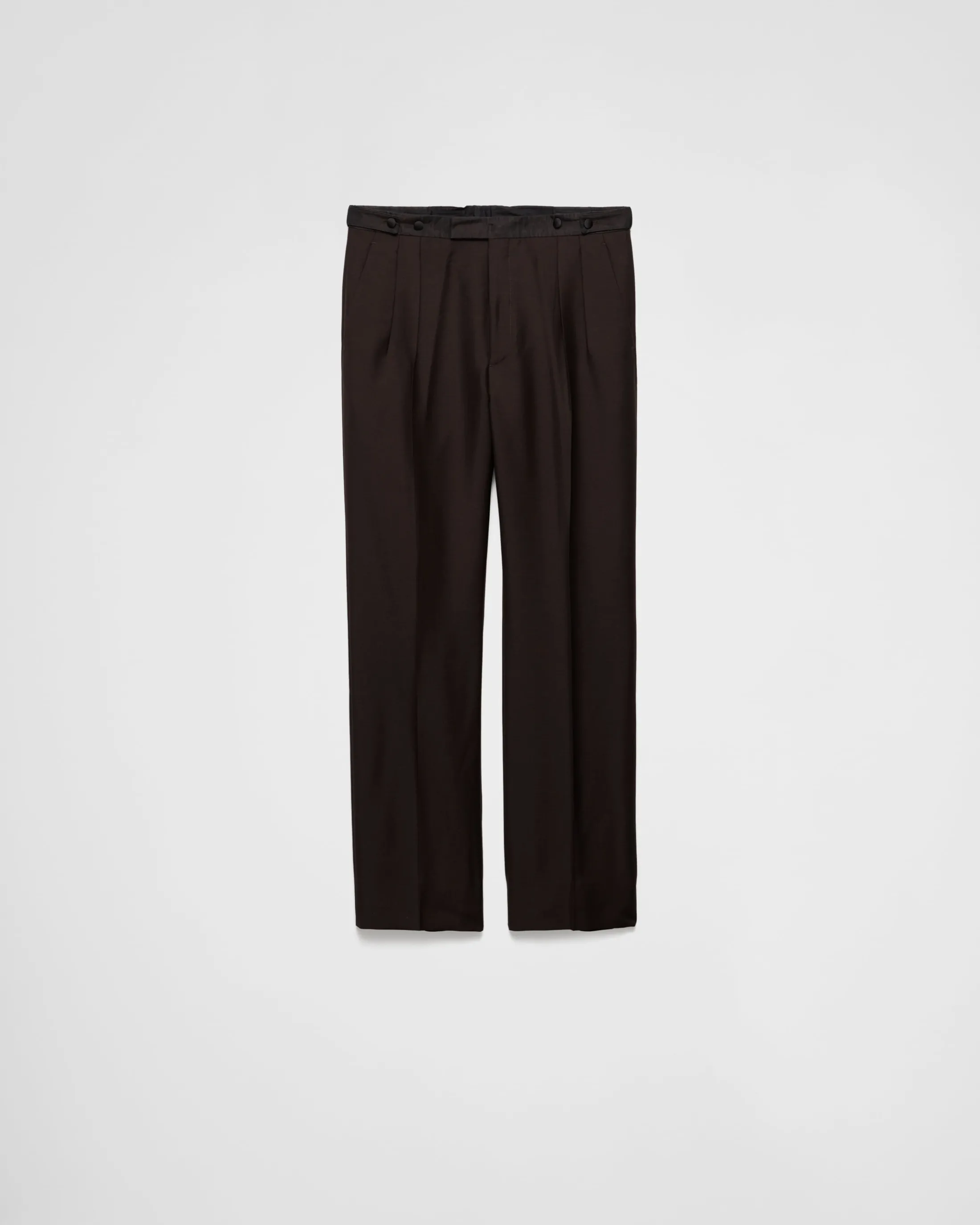 Prada Mohair wool trousers Ebony Hot