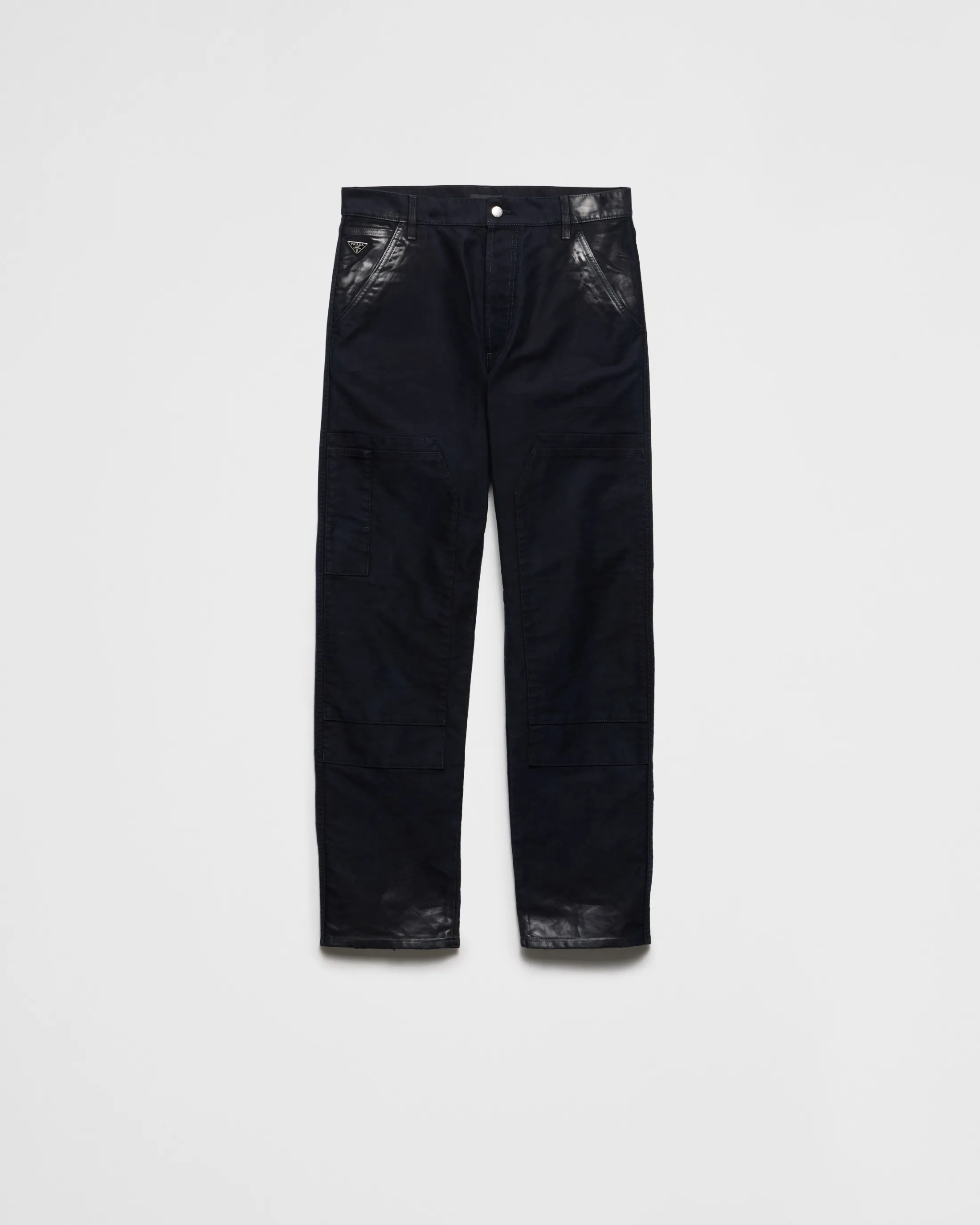 Prada Moleskin pants Navy Best Sale