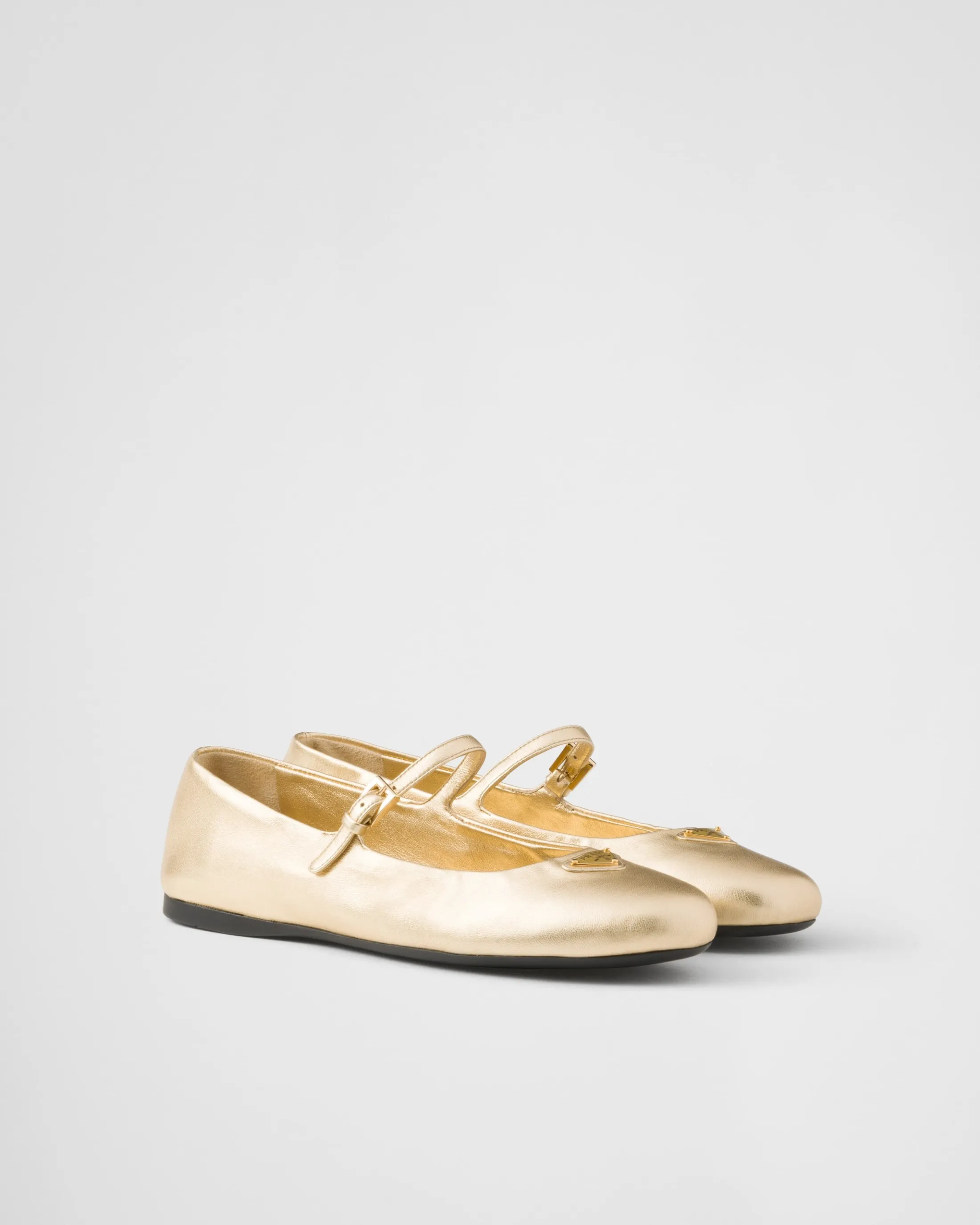 Prada Mordoré nappa leather ballerinas Platinum Outlet