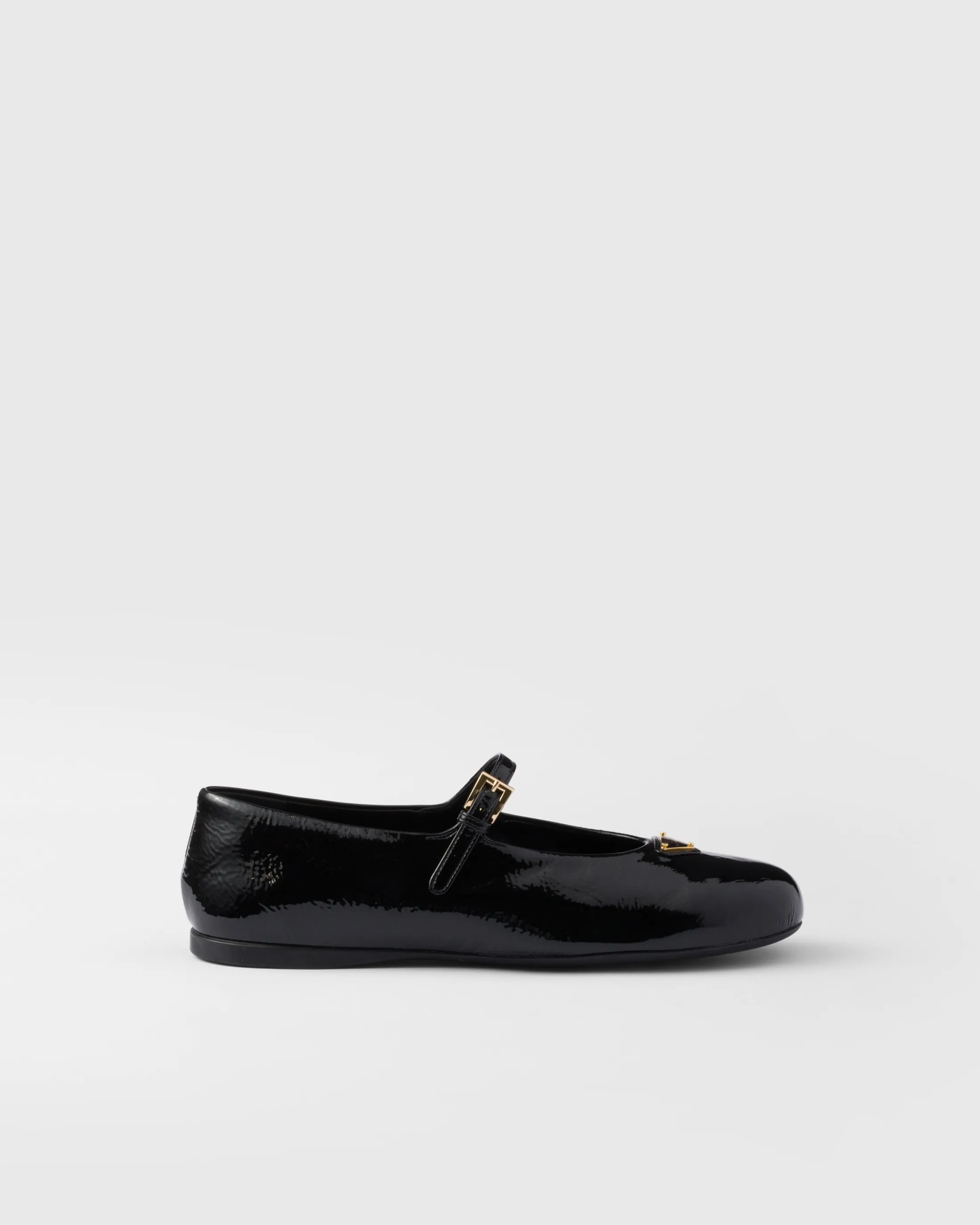 Prada Naplak patent leather ballerinas Black New