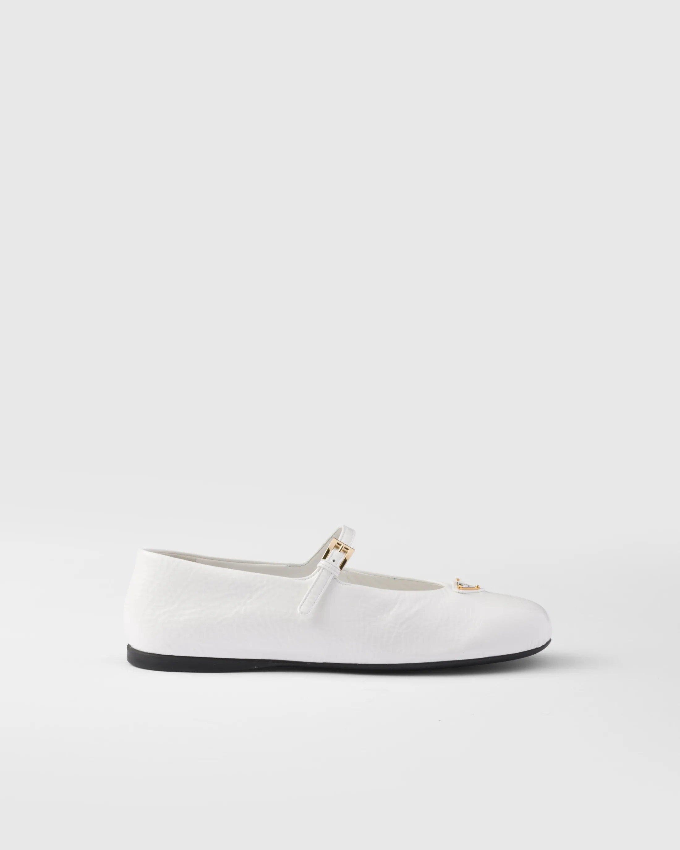 Prada Naplak patent leather ballerinas White Clearance