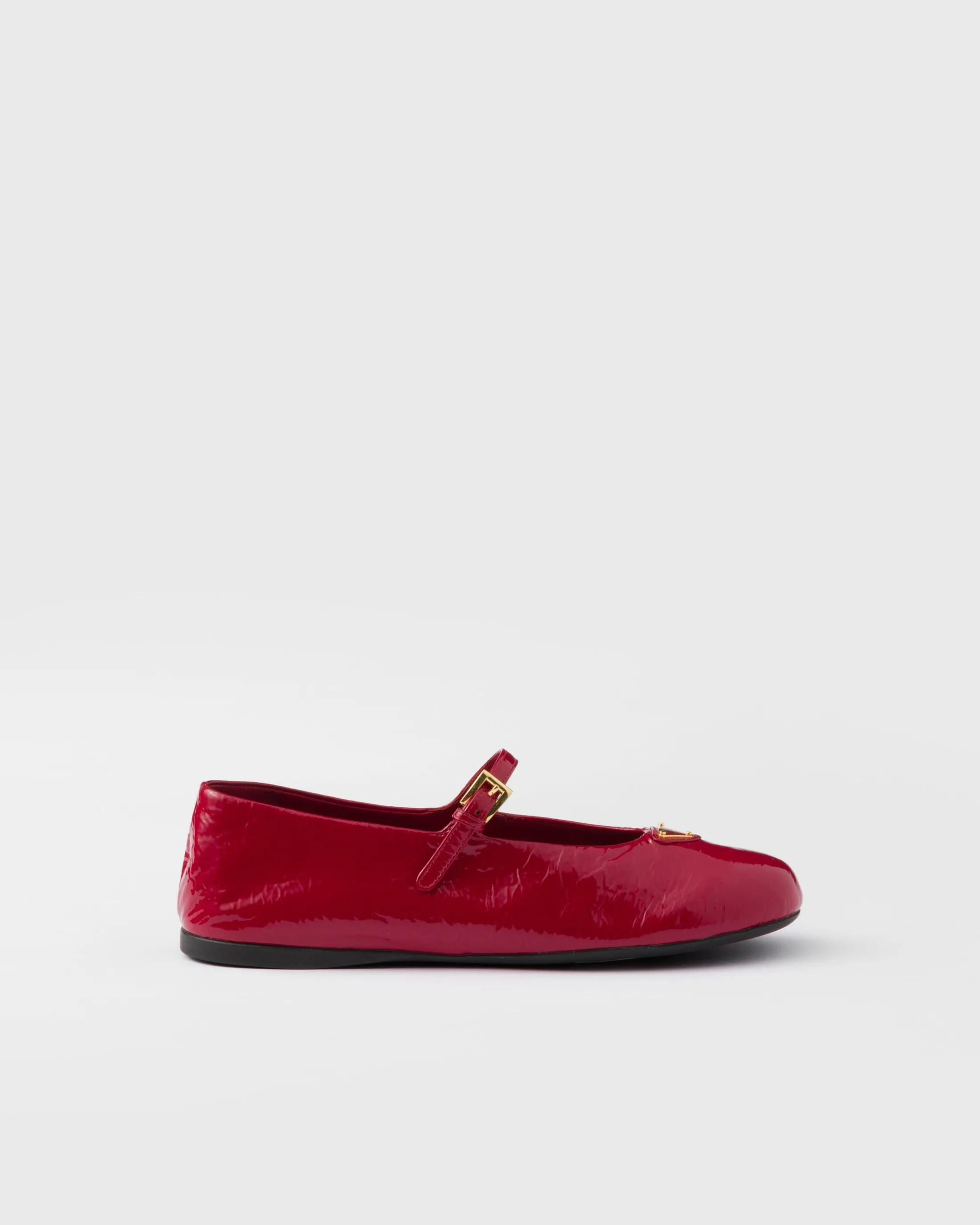 Prada Naplak patent leather ballerinas Cherryred Best