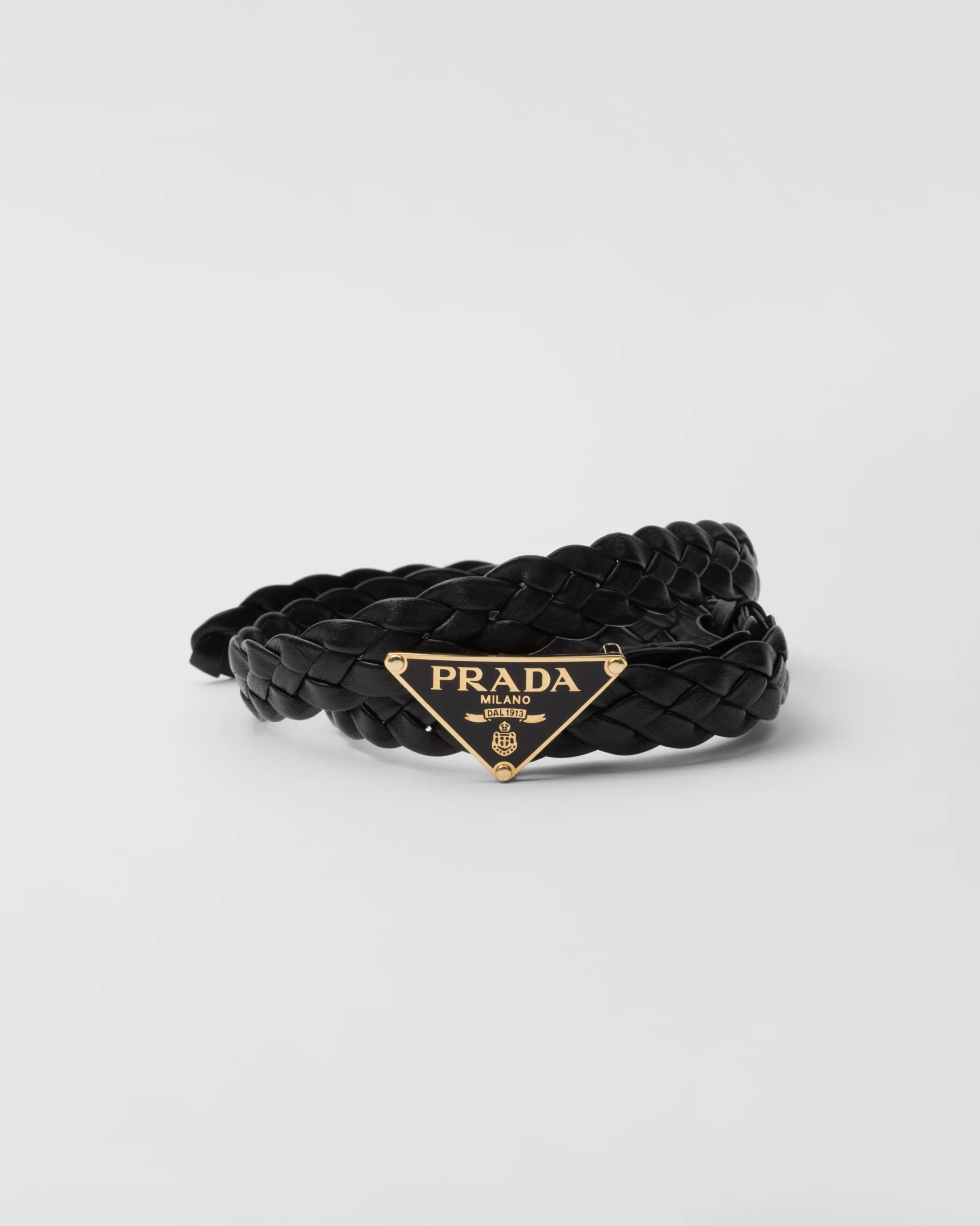 Prada Nappa leather belt Black Cheap