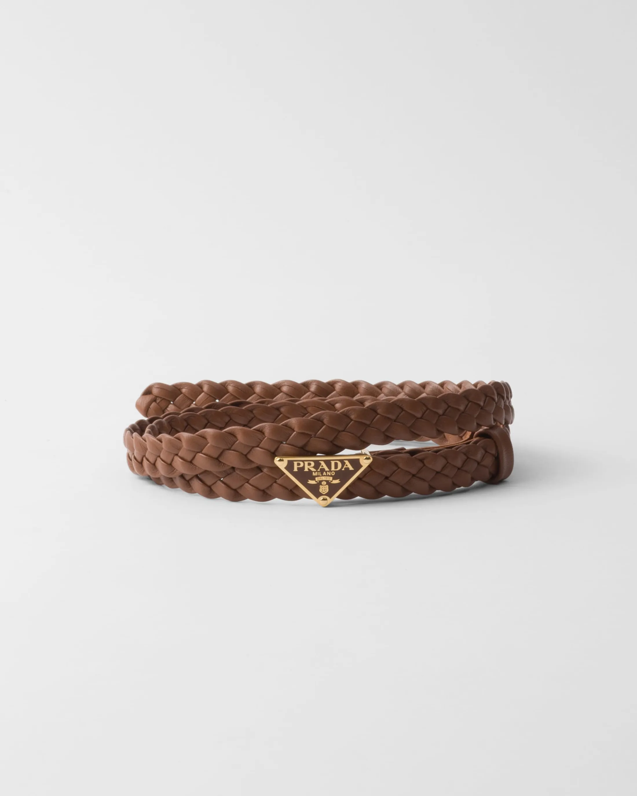 Prada Nappa leather belt Cognac Fashion