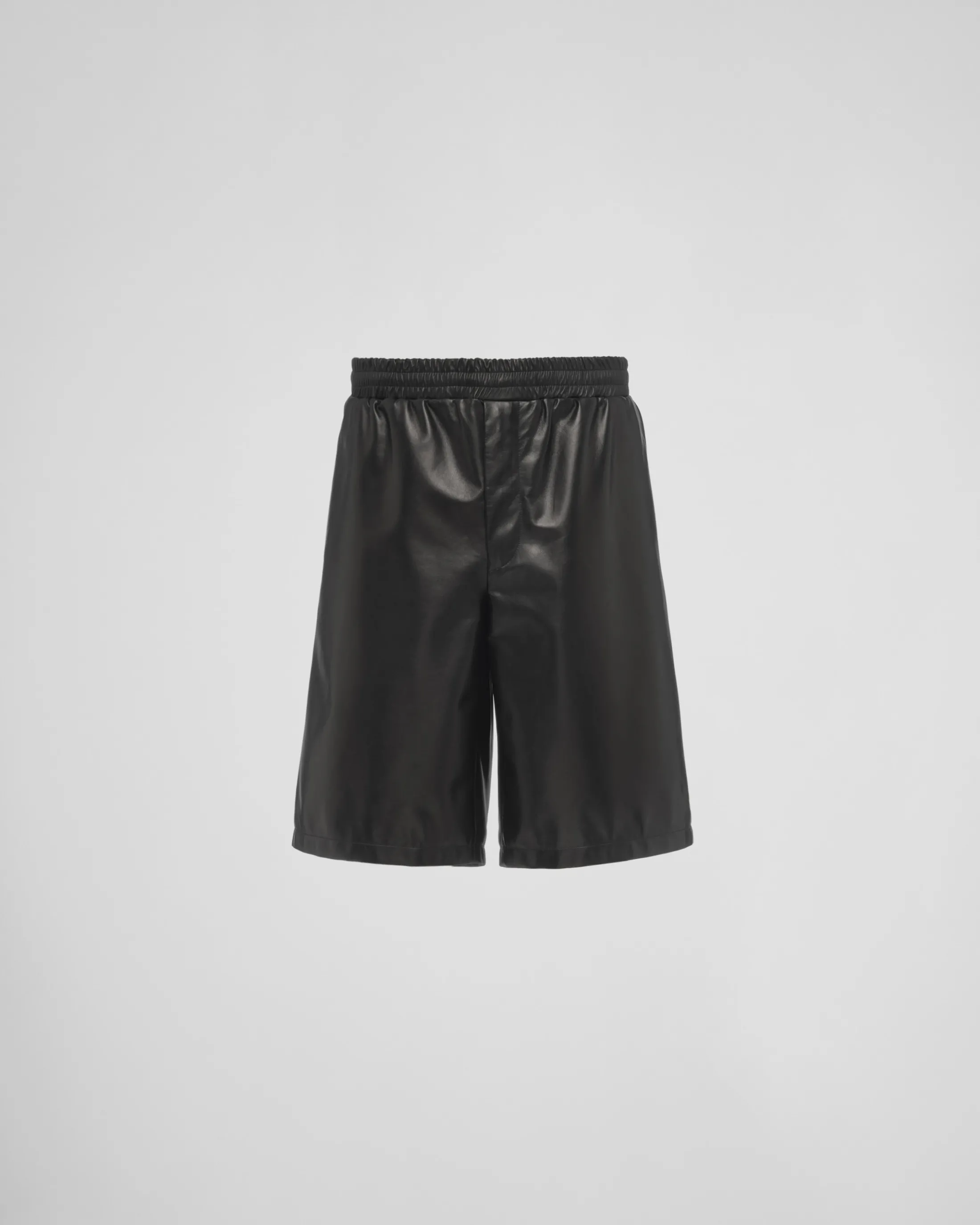 Prada Nappa leather Bermudas Black Store