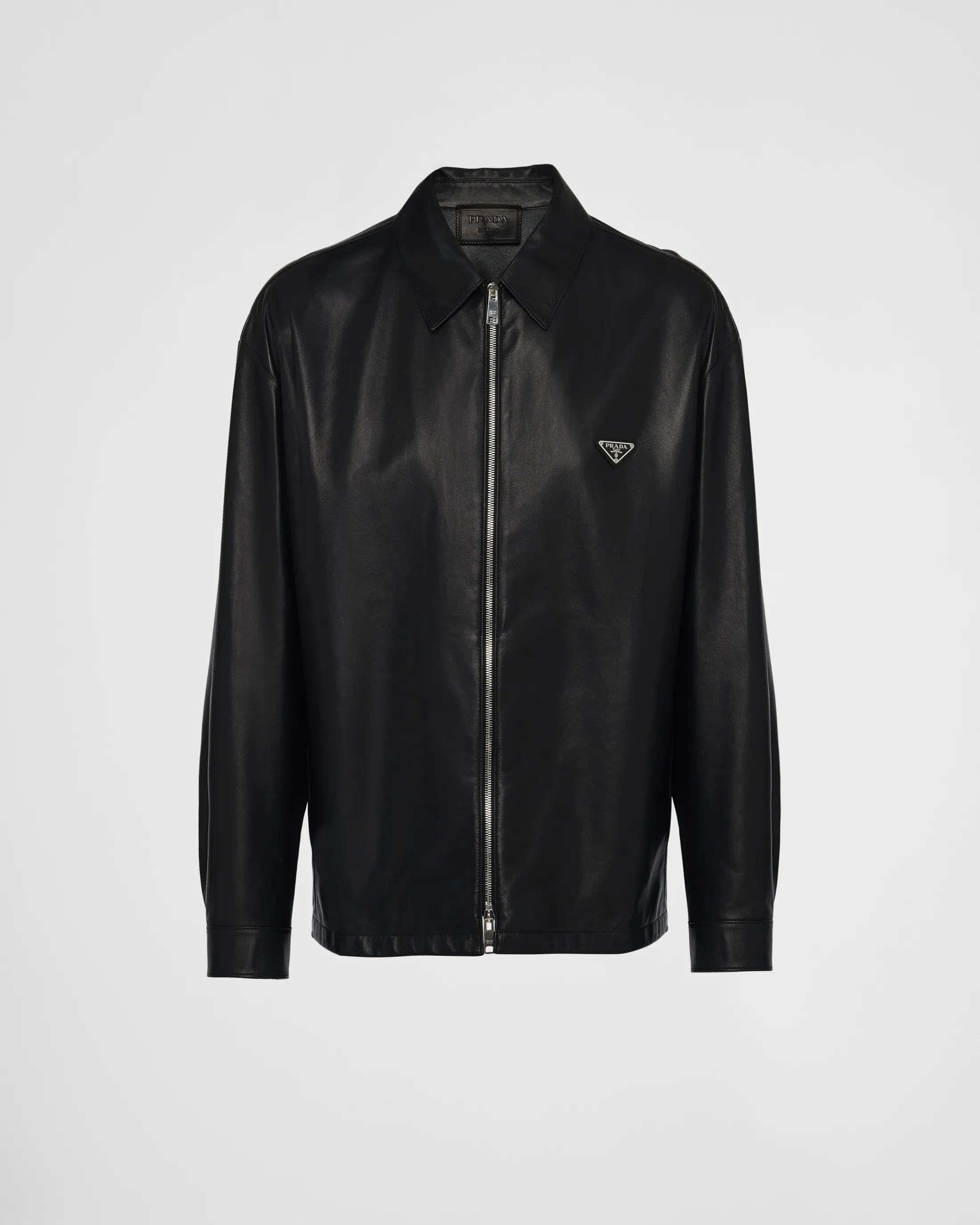 Prada Nappa leather blouson jacket Black Store