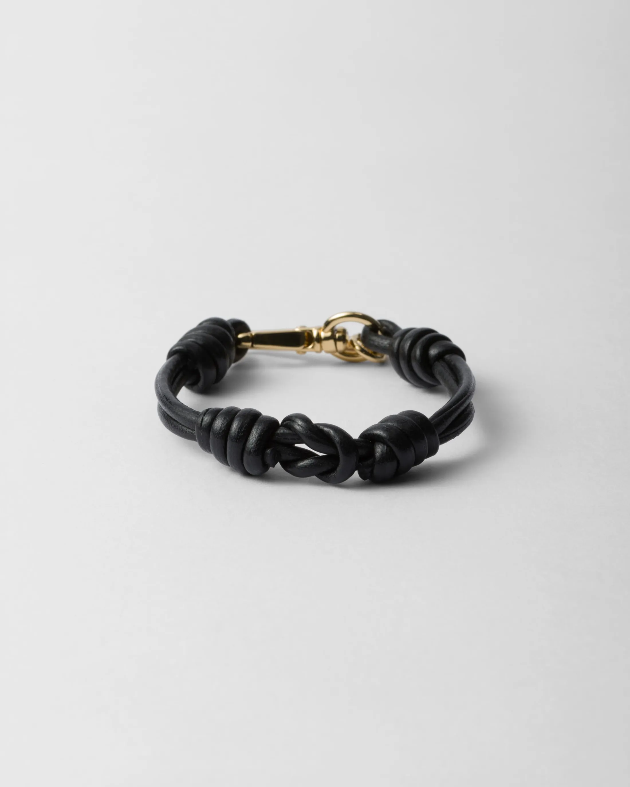 Prada Nappa leather bracelet Black Discount