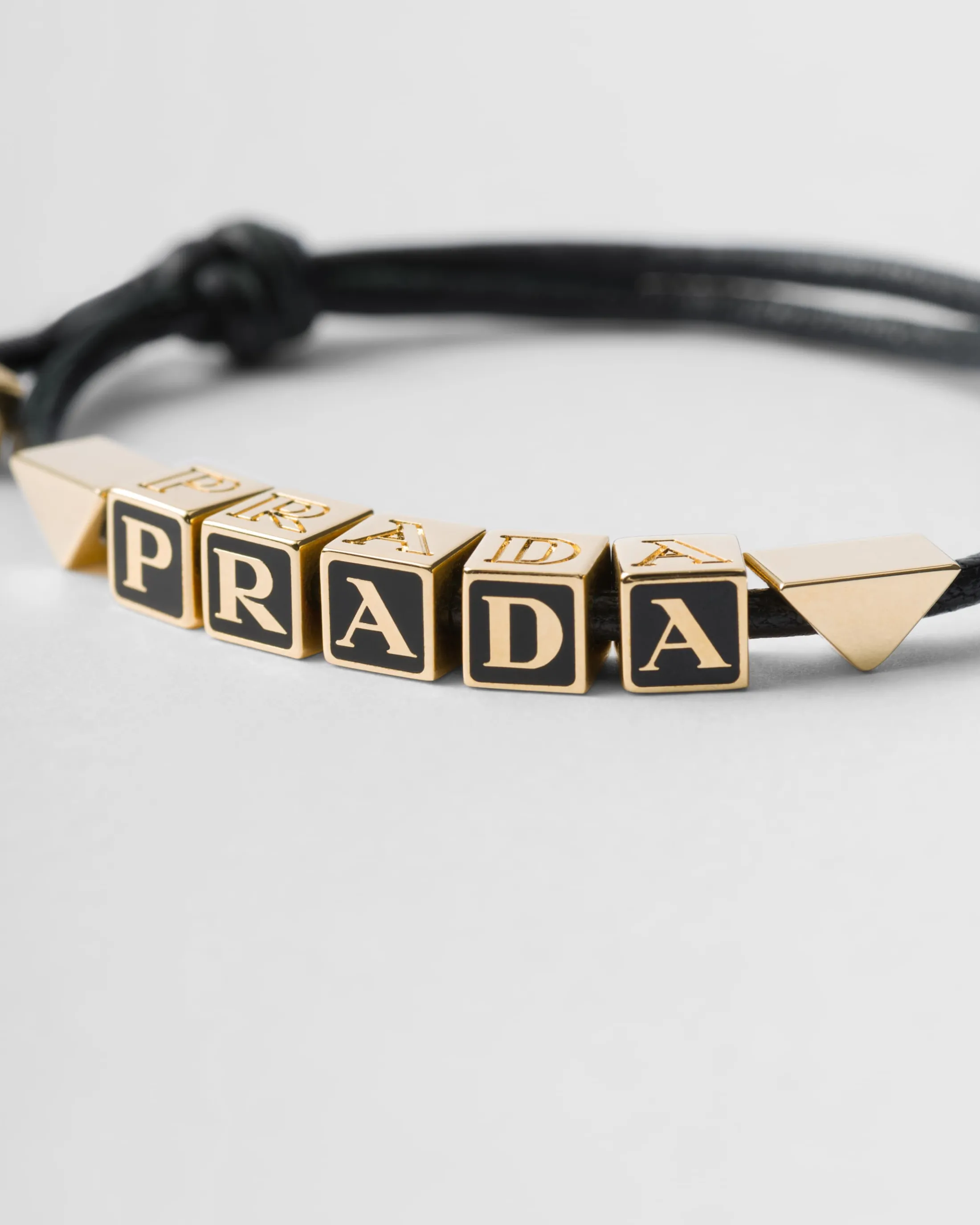 Prada Nappa leather bracelet Black New