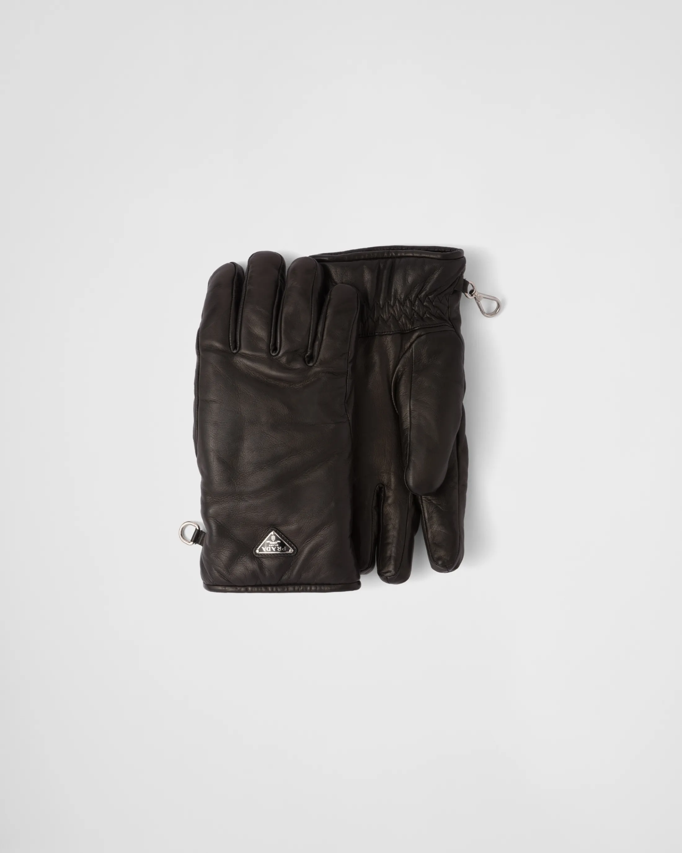 Prada Nappa leather gloves Black Clearance