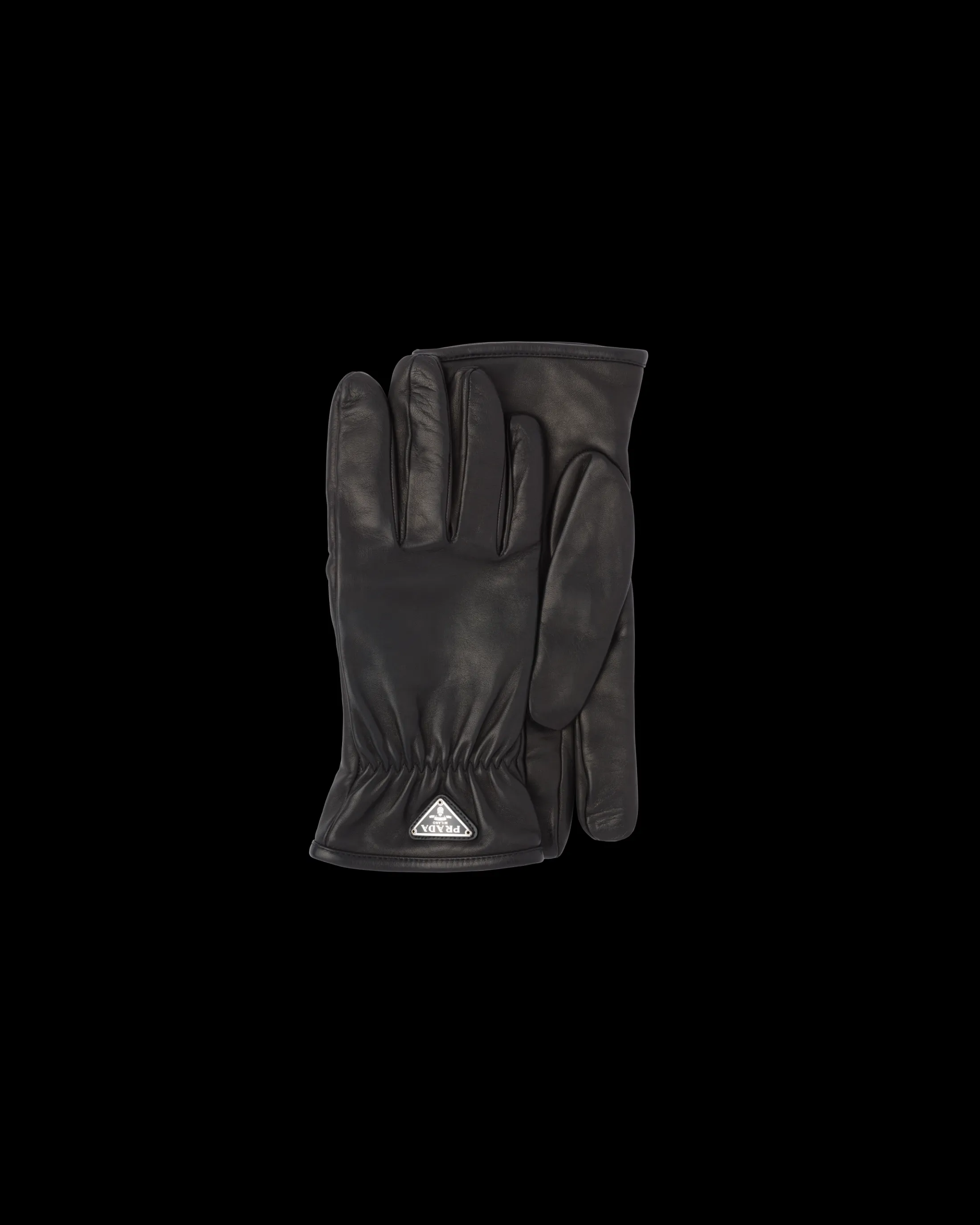 Prada Nappa leather gloves Black New