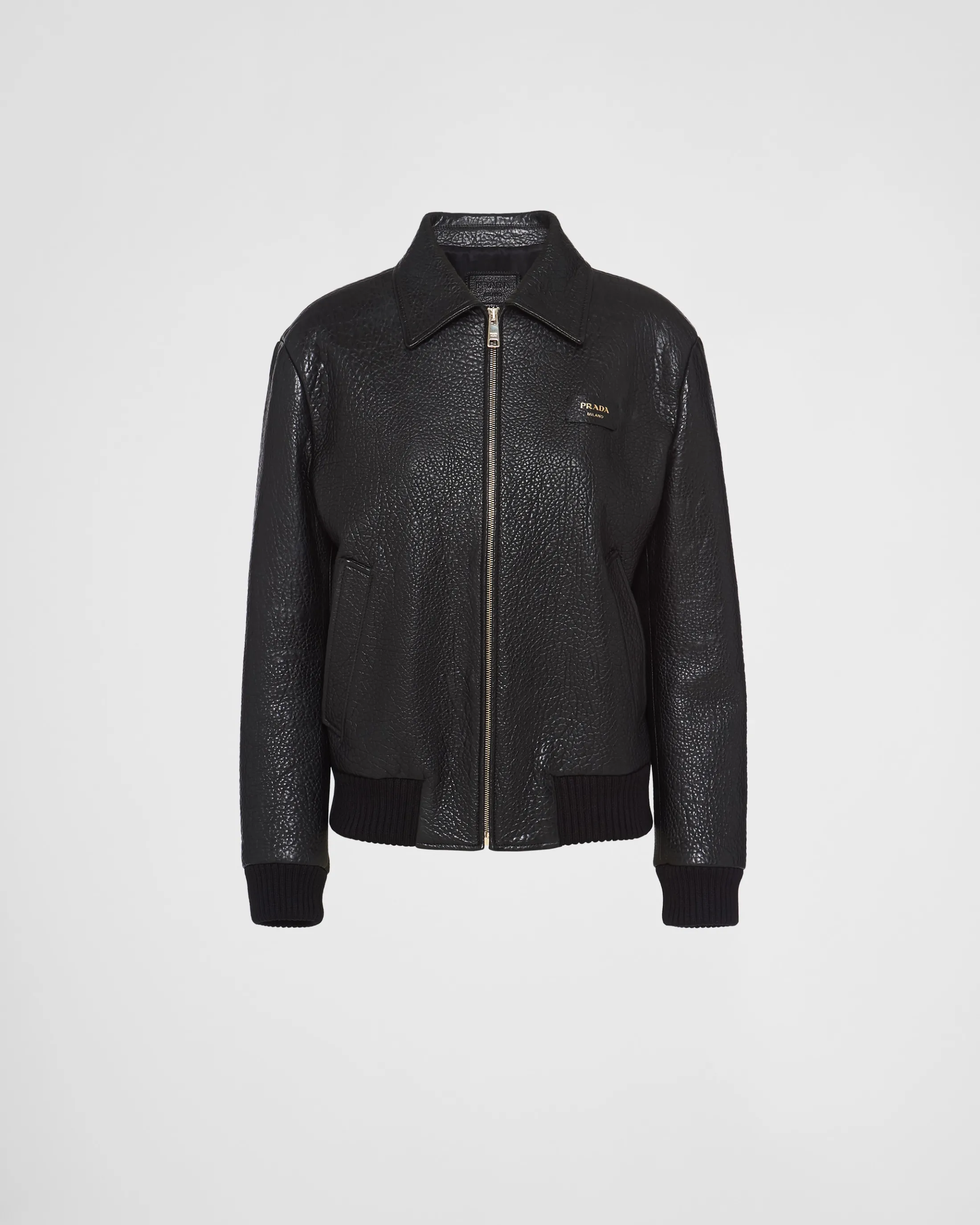 Prada Nappa leather jacket Black Shop