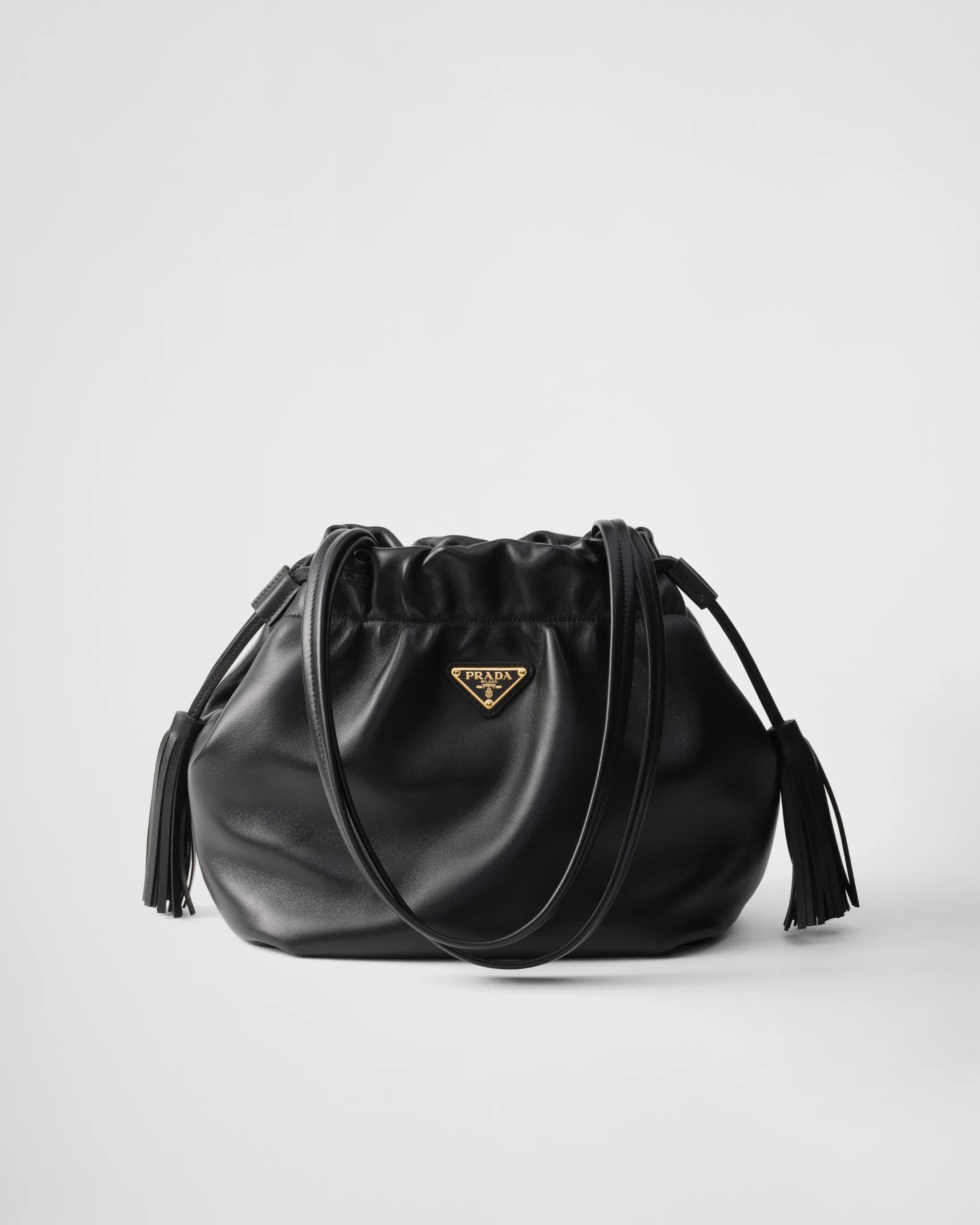 Prada Nappa leather shoulder bag Black Outlet