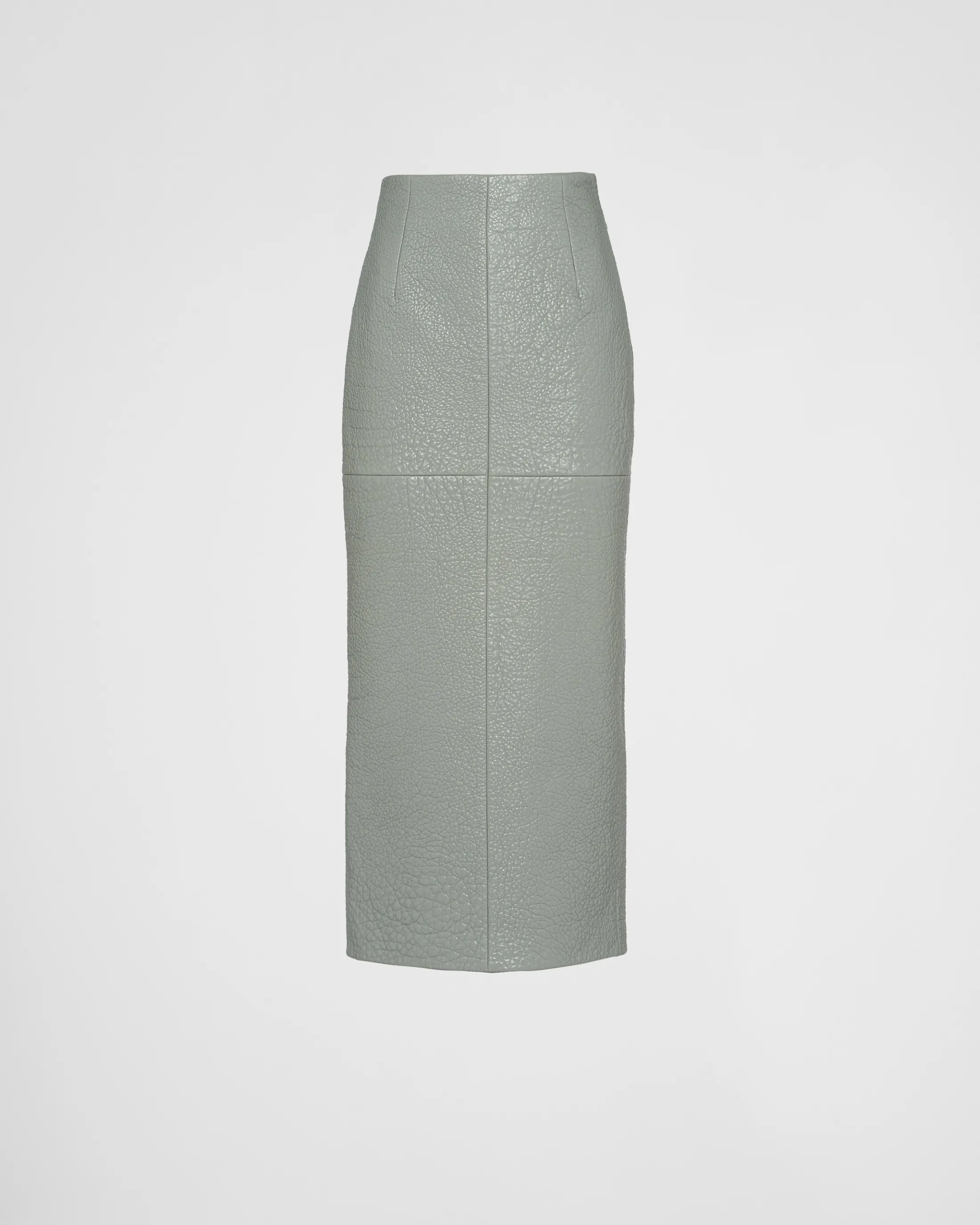 Prada Nappa leather skirt Cloudygray Hot