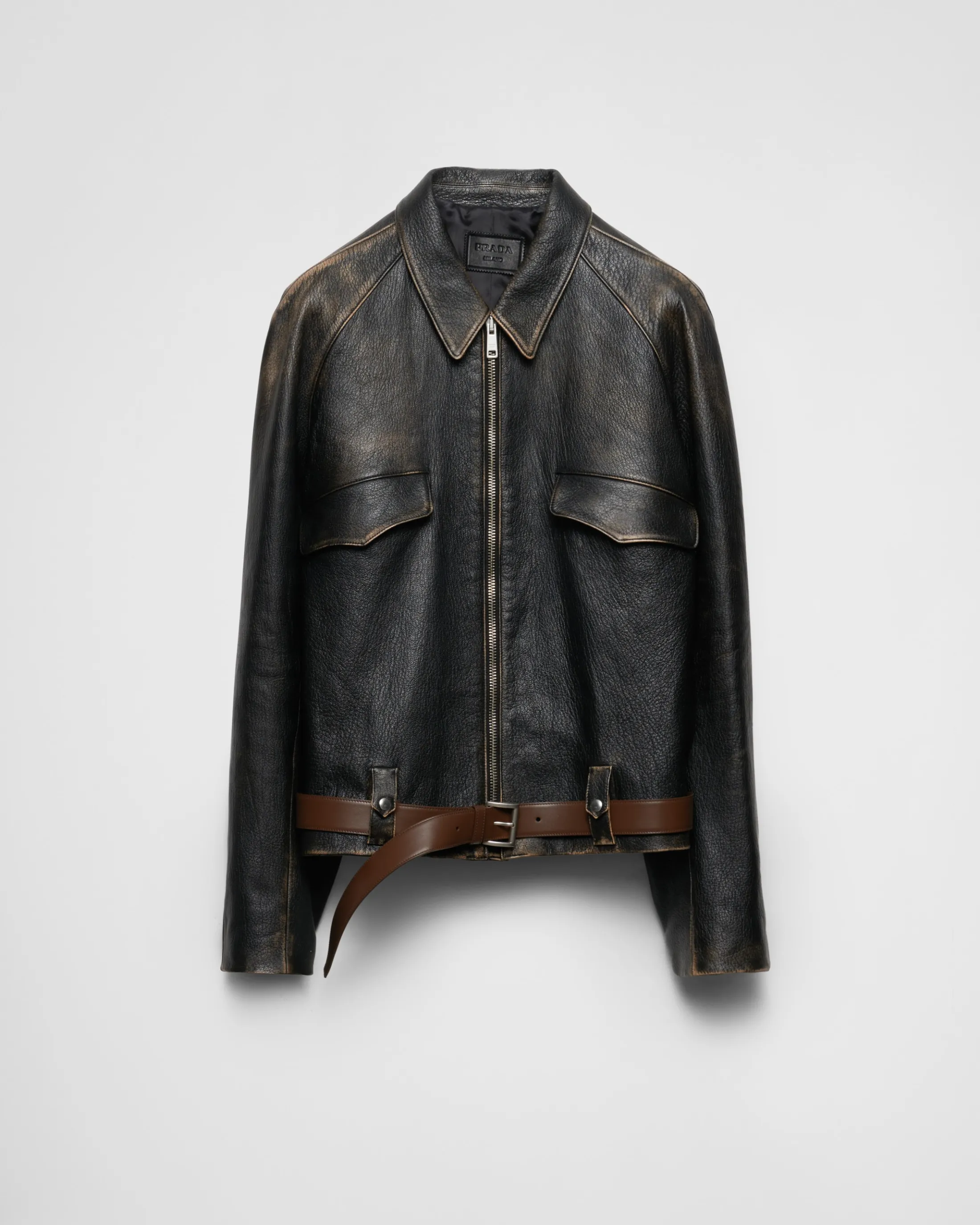 Prada Nappa-leather jacket Black Best