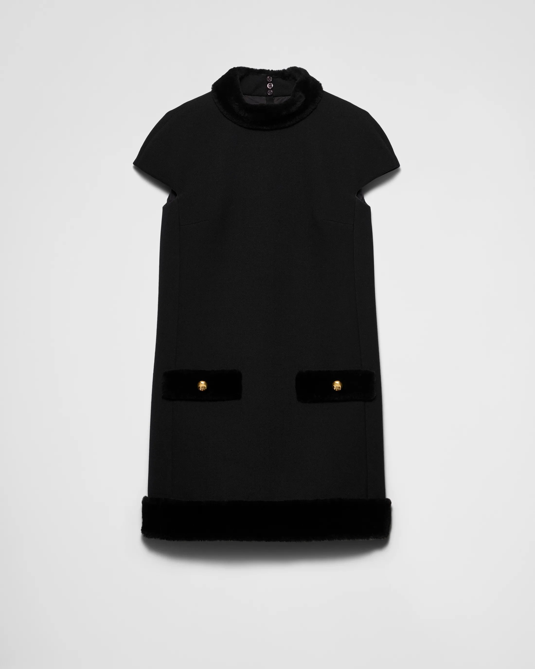 Prada Natté mini-dress Black Discount