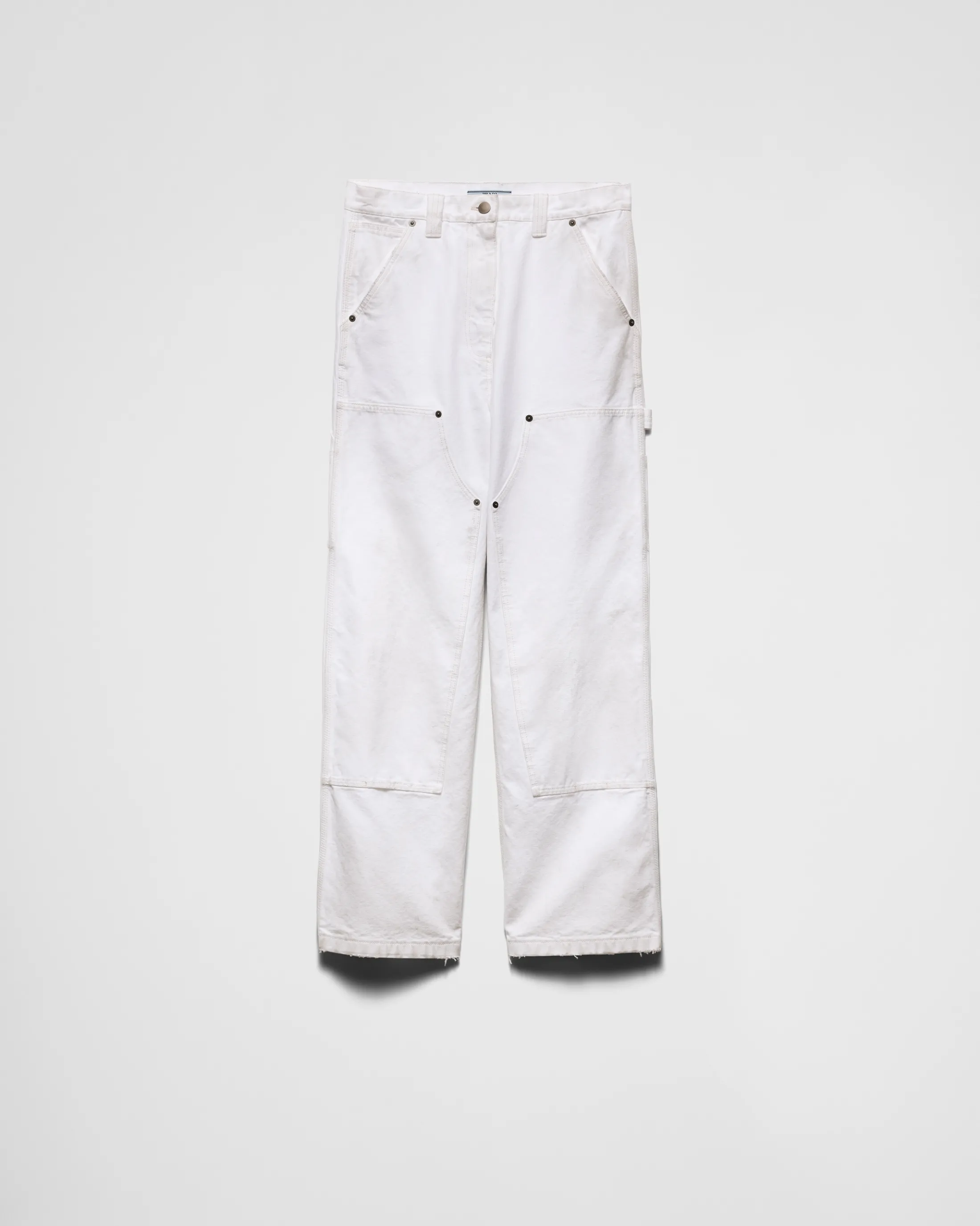 Prada Old canvas pants White Discount