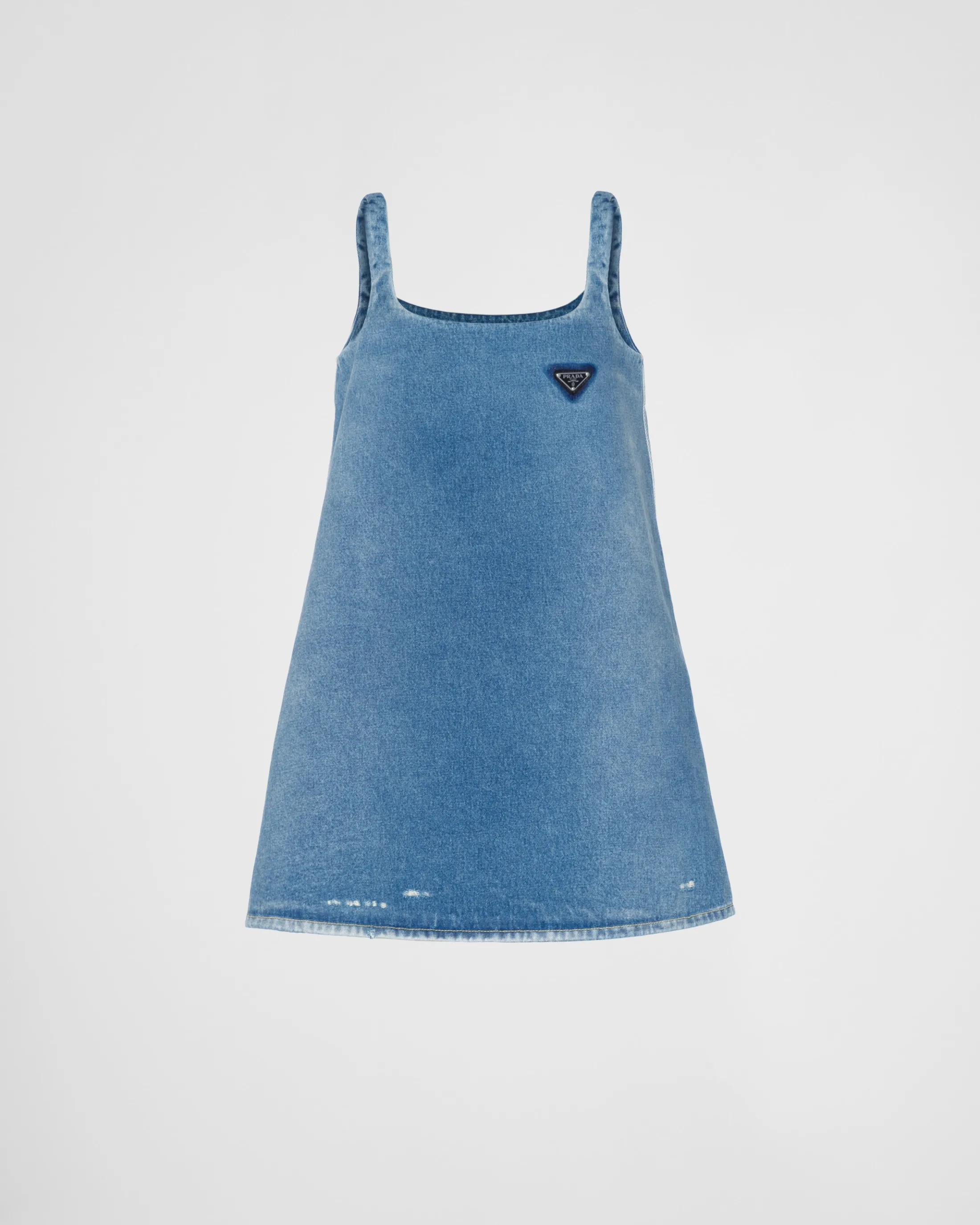 Prada Organic denim mini-dress Navy Shop