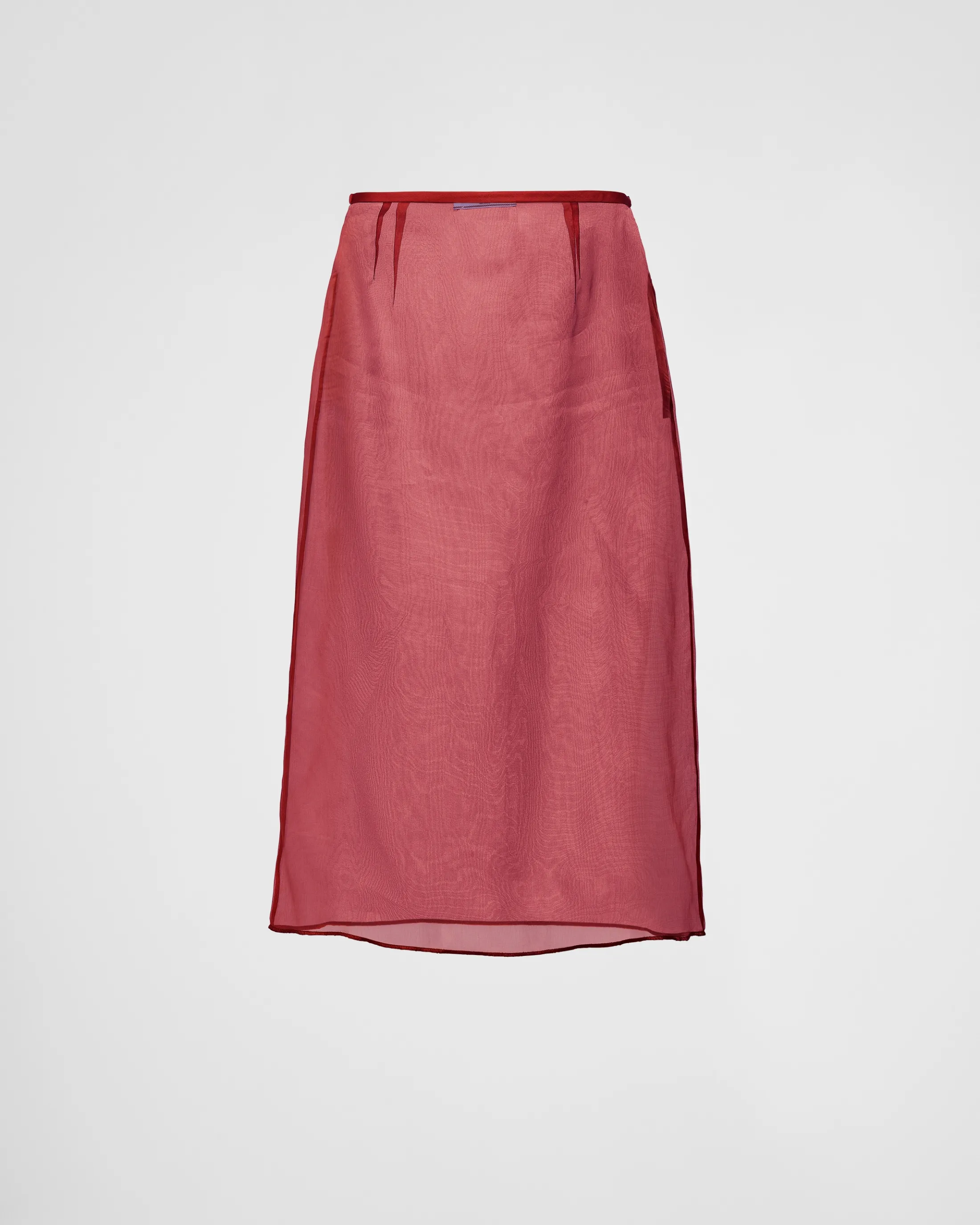 Prada Organza midi-skirt Darkcherry Online