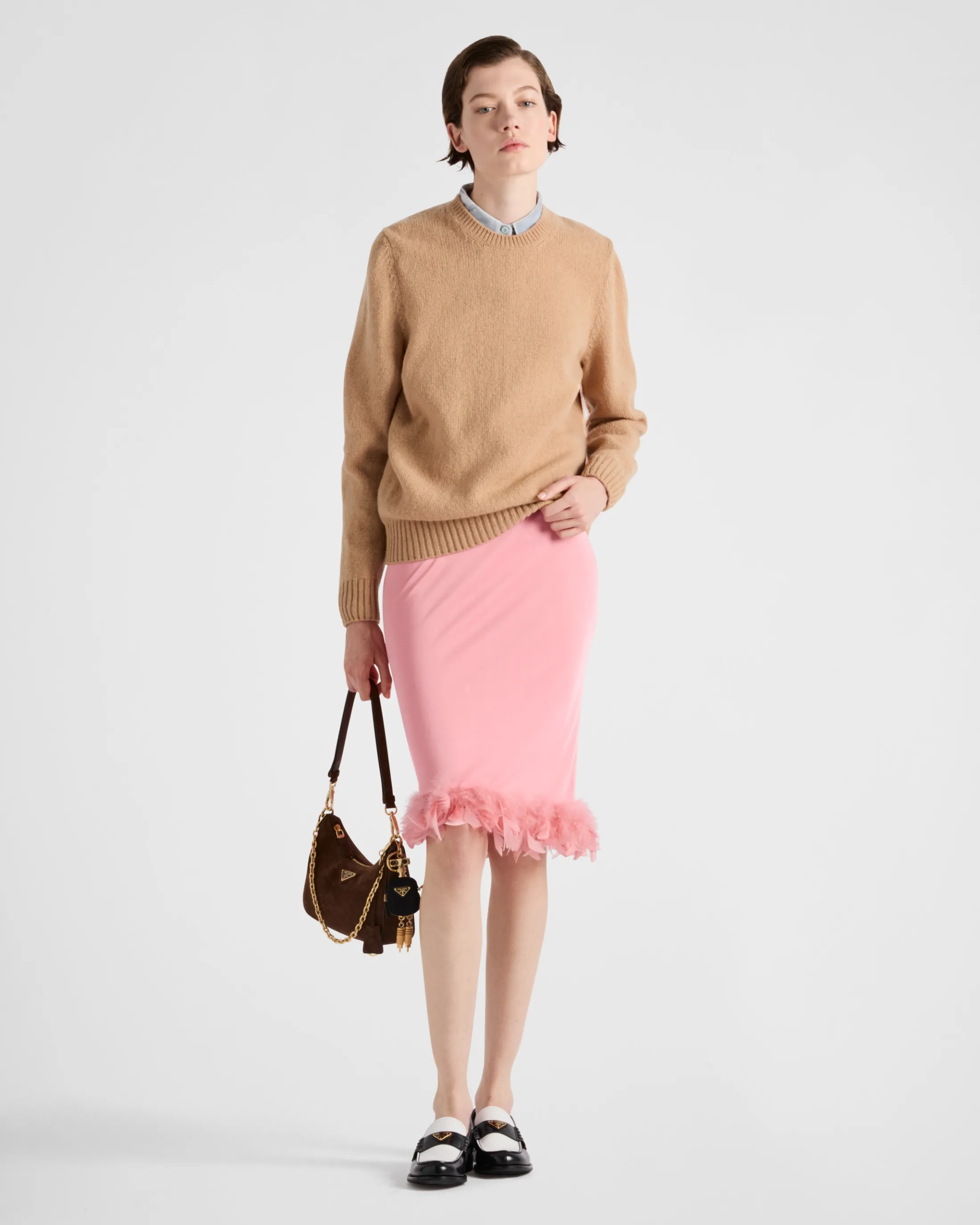 Prada Organzine skirt Begoniapink Discount