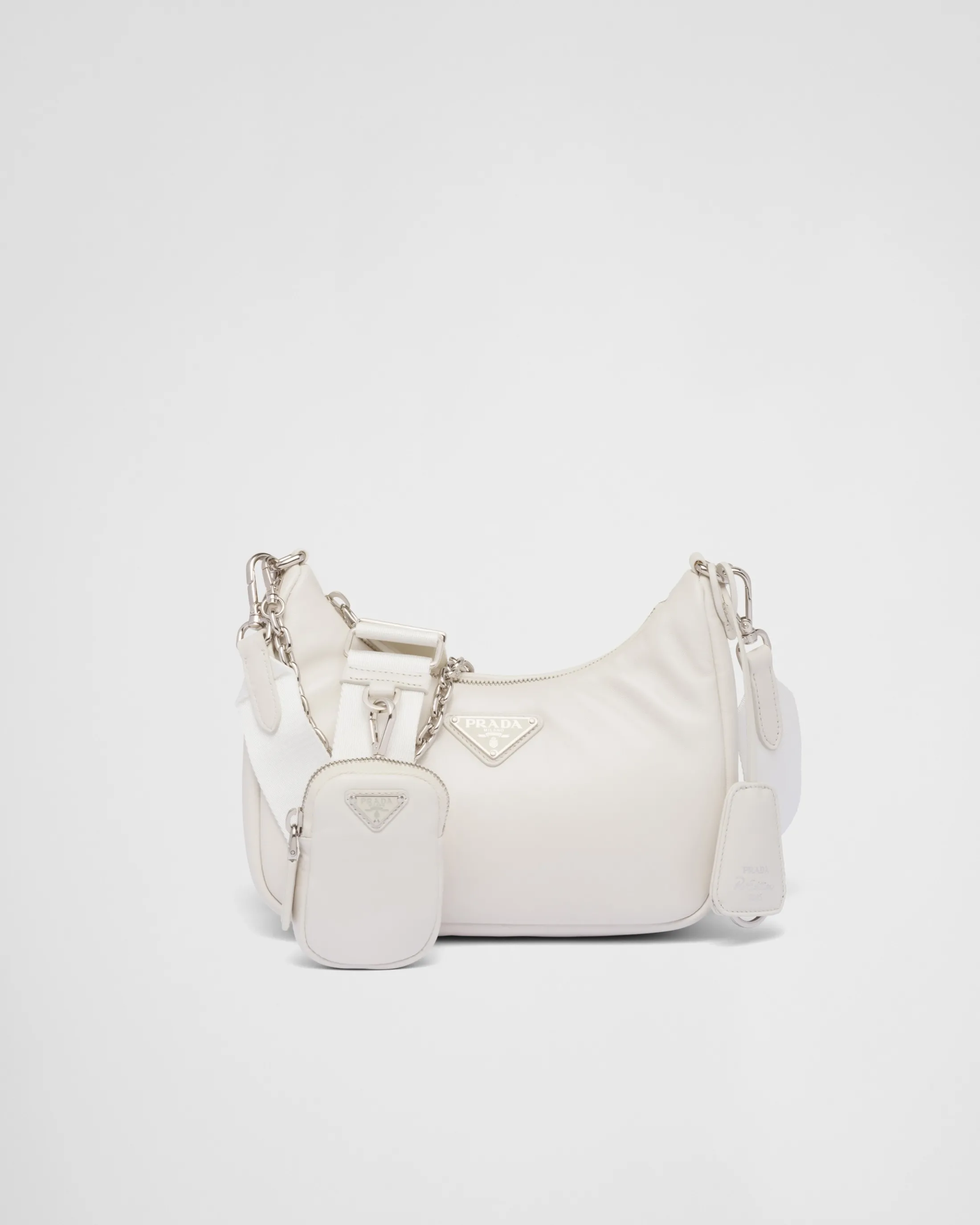 Prada Padded nappa-leather Re-Edition 2005 shoulder bag White Fashion