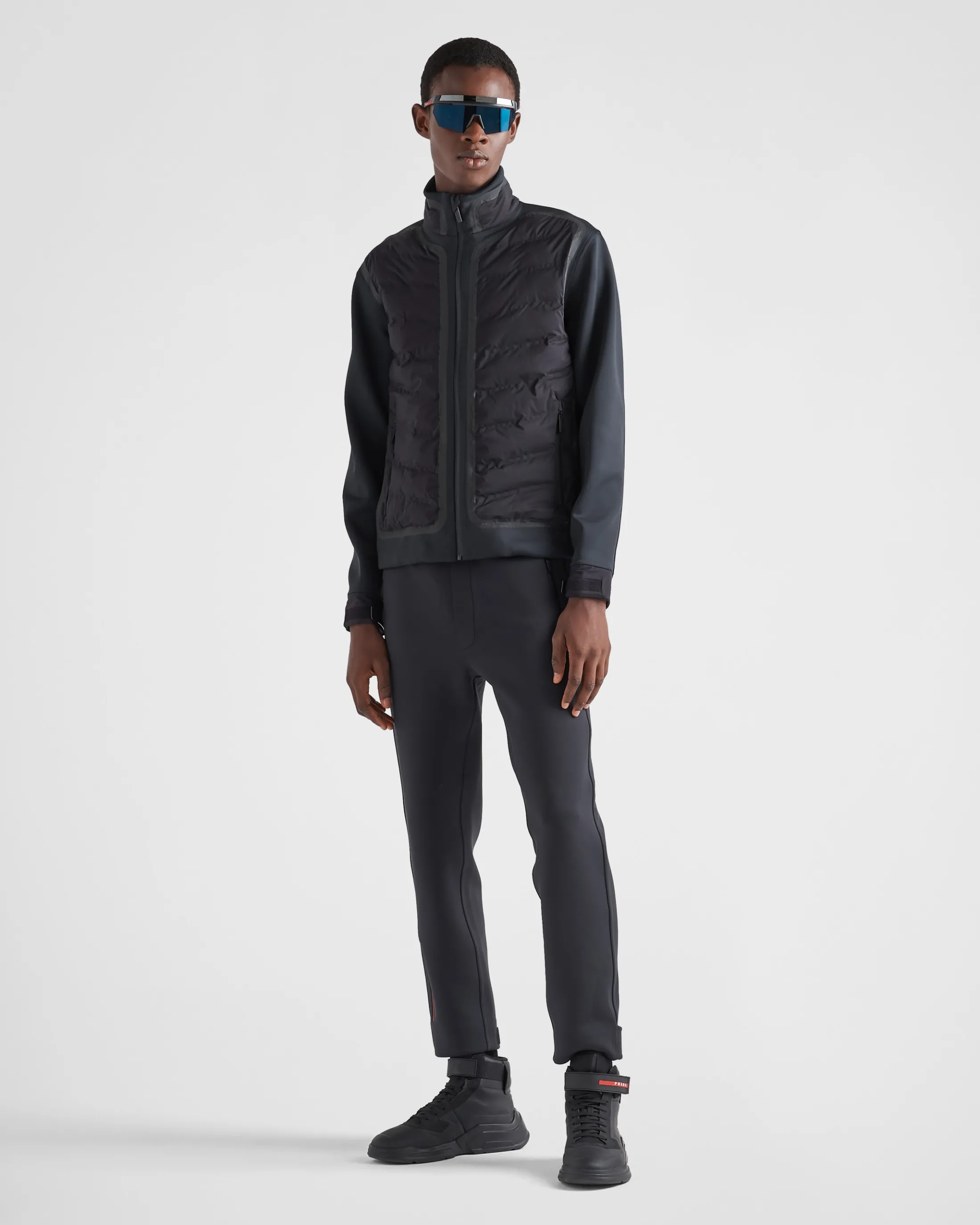 Prada Padded recycled double jersey jacket Black/black Store