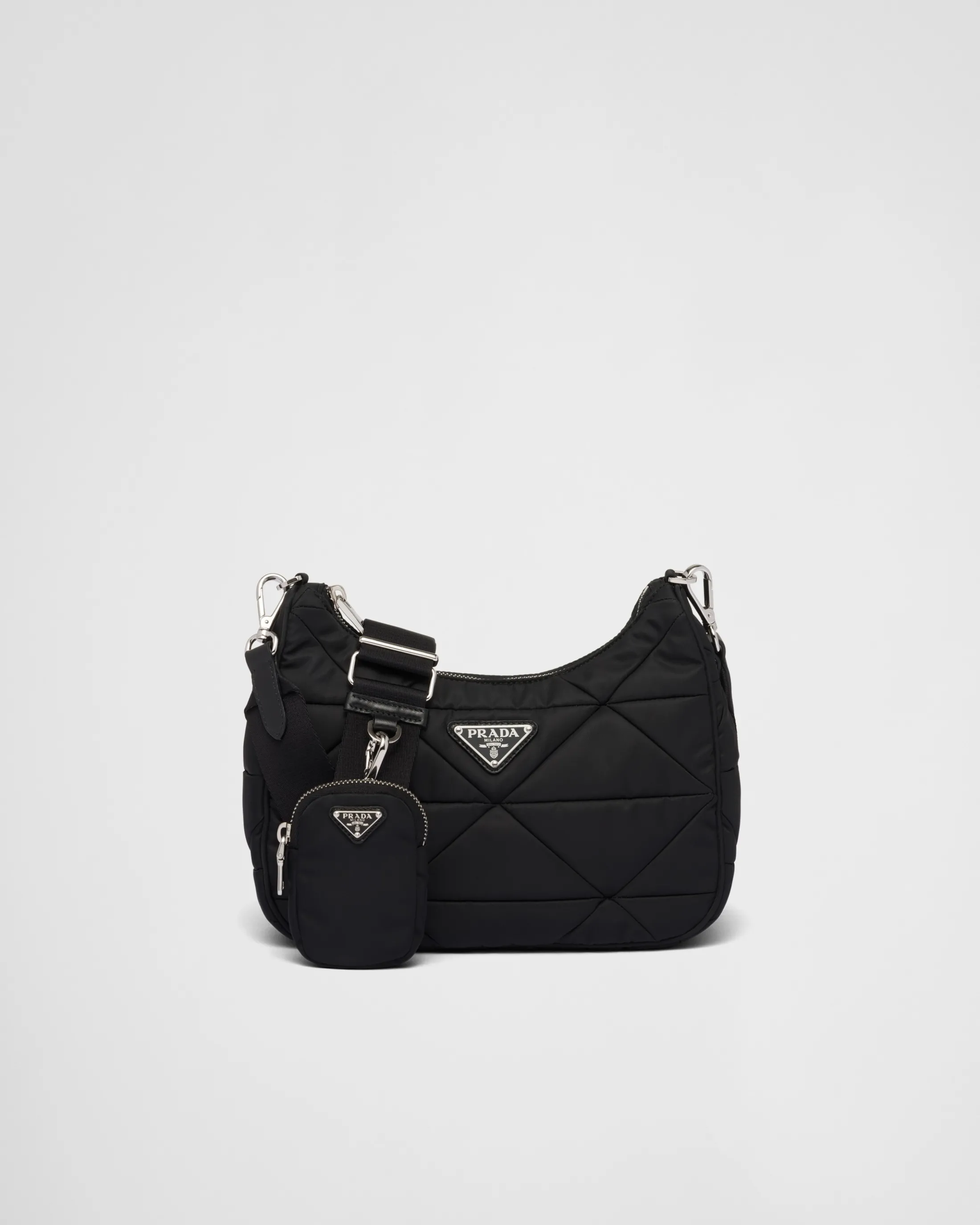 Prada Padded Re-Nylon shoulder bag Black Sale