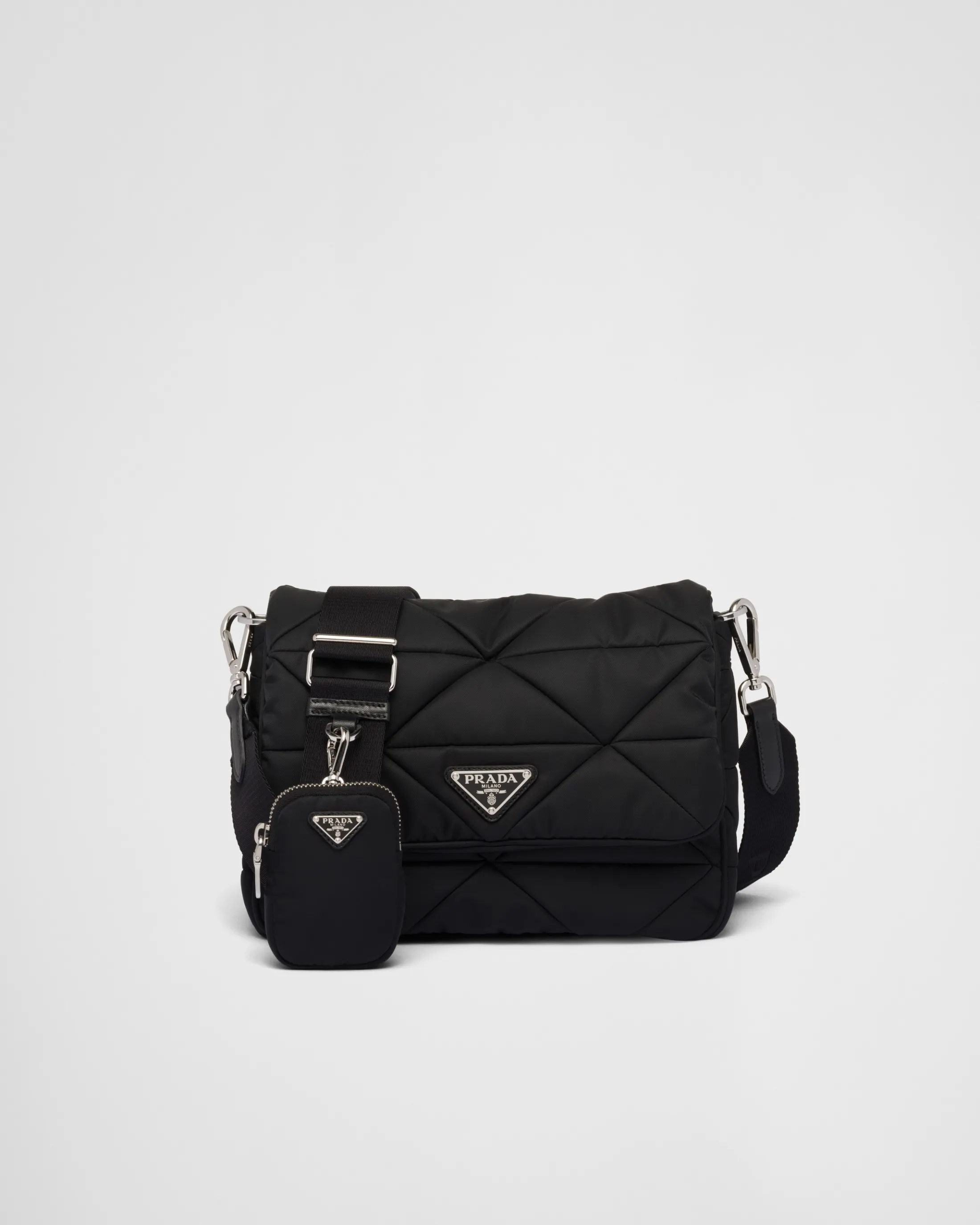 Prada Padded Re-Nylon shoulder bag Black Store