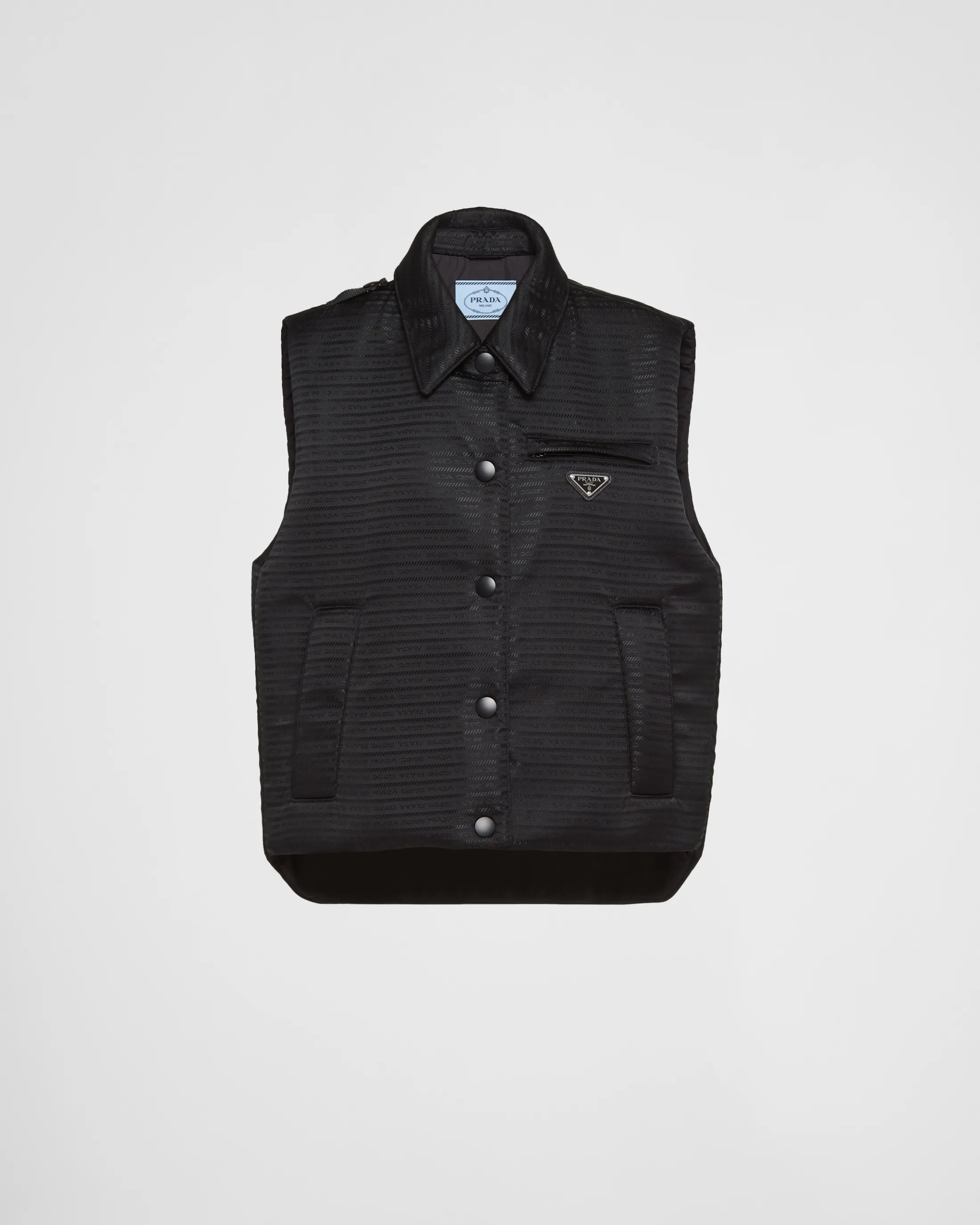 Prada Padded Re-Nylon vest Black Cheap