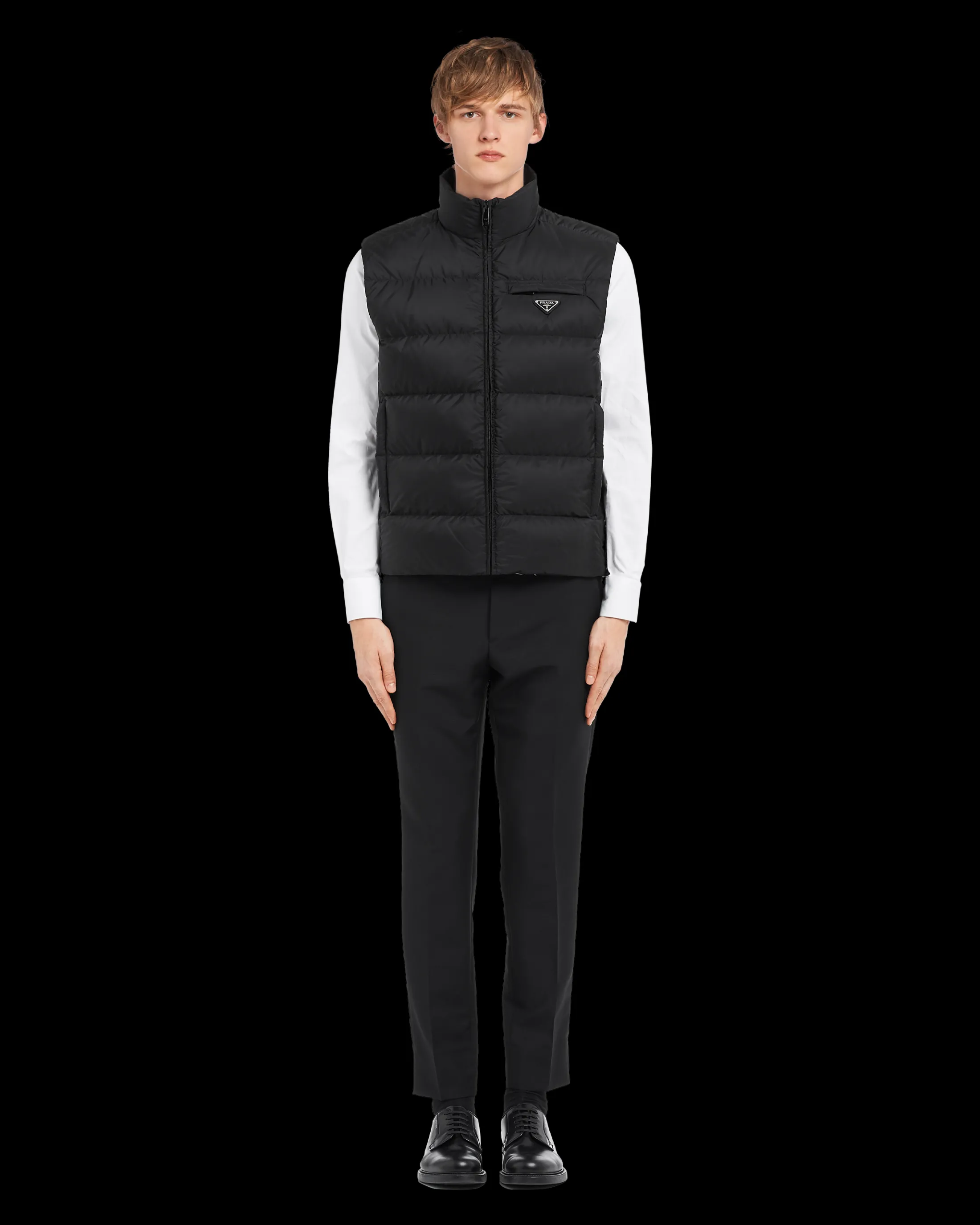 Prada Padded Re-Nylon vest Black Best Sale